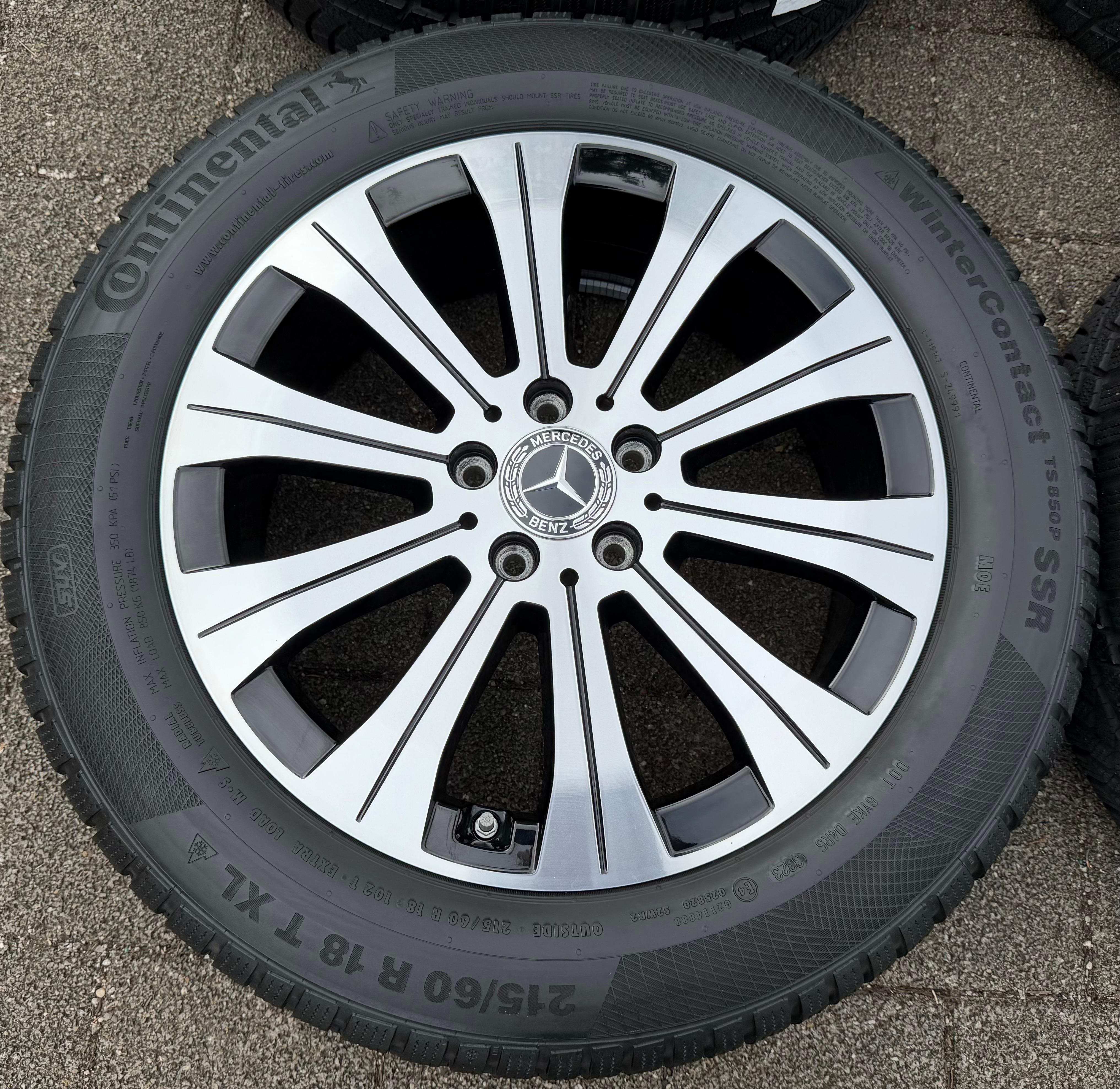 4 cerchi invernali originali in lega da 18" per Mercedes EQA, EQB, H243, X243, A2434010000 (anno 2023)