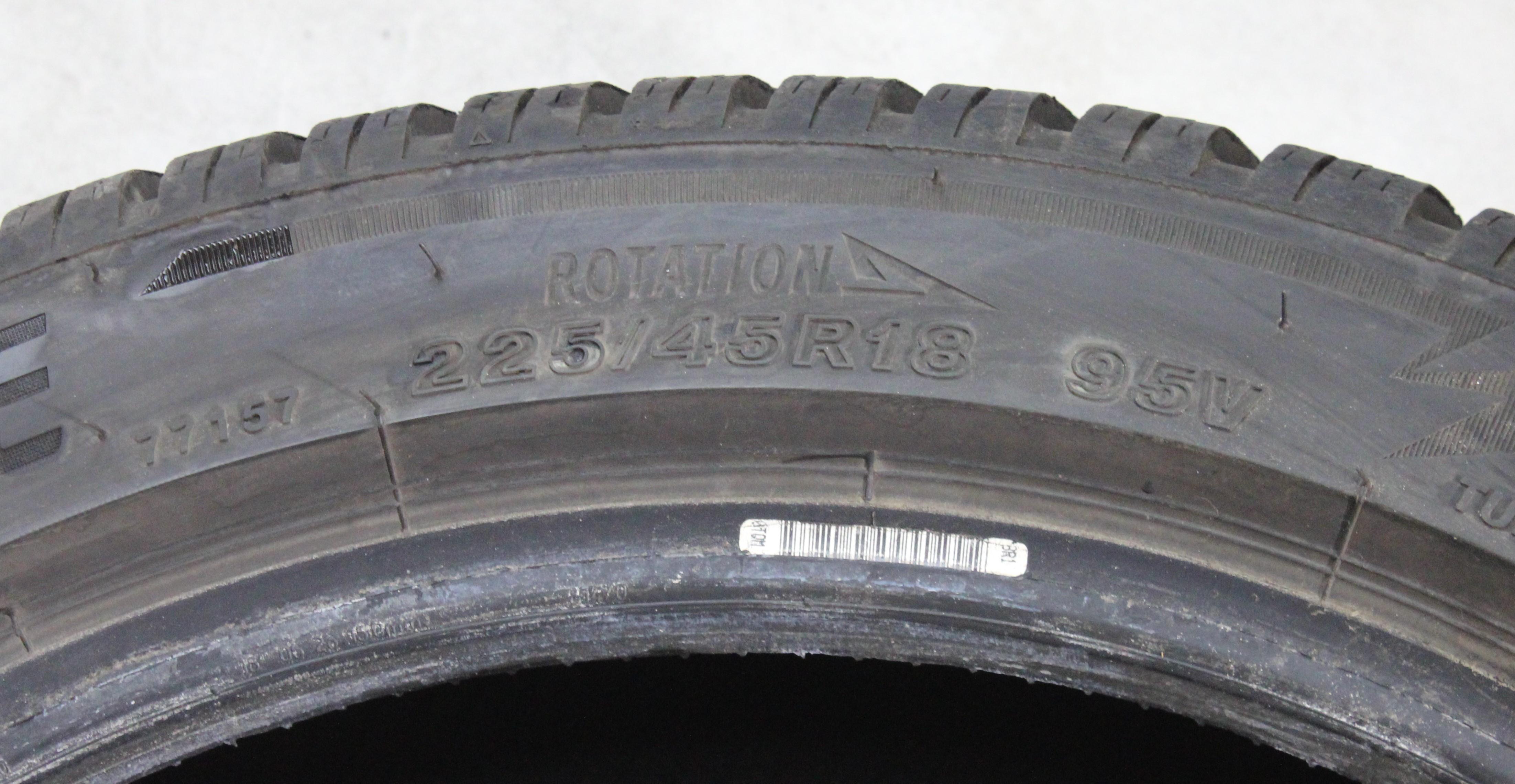 1 x 225/45R18 95V pneumatico invernale Bridgestone Blizzak LM005 8mm 2022