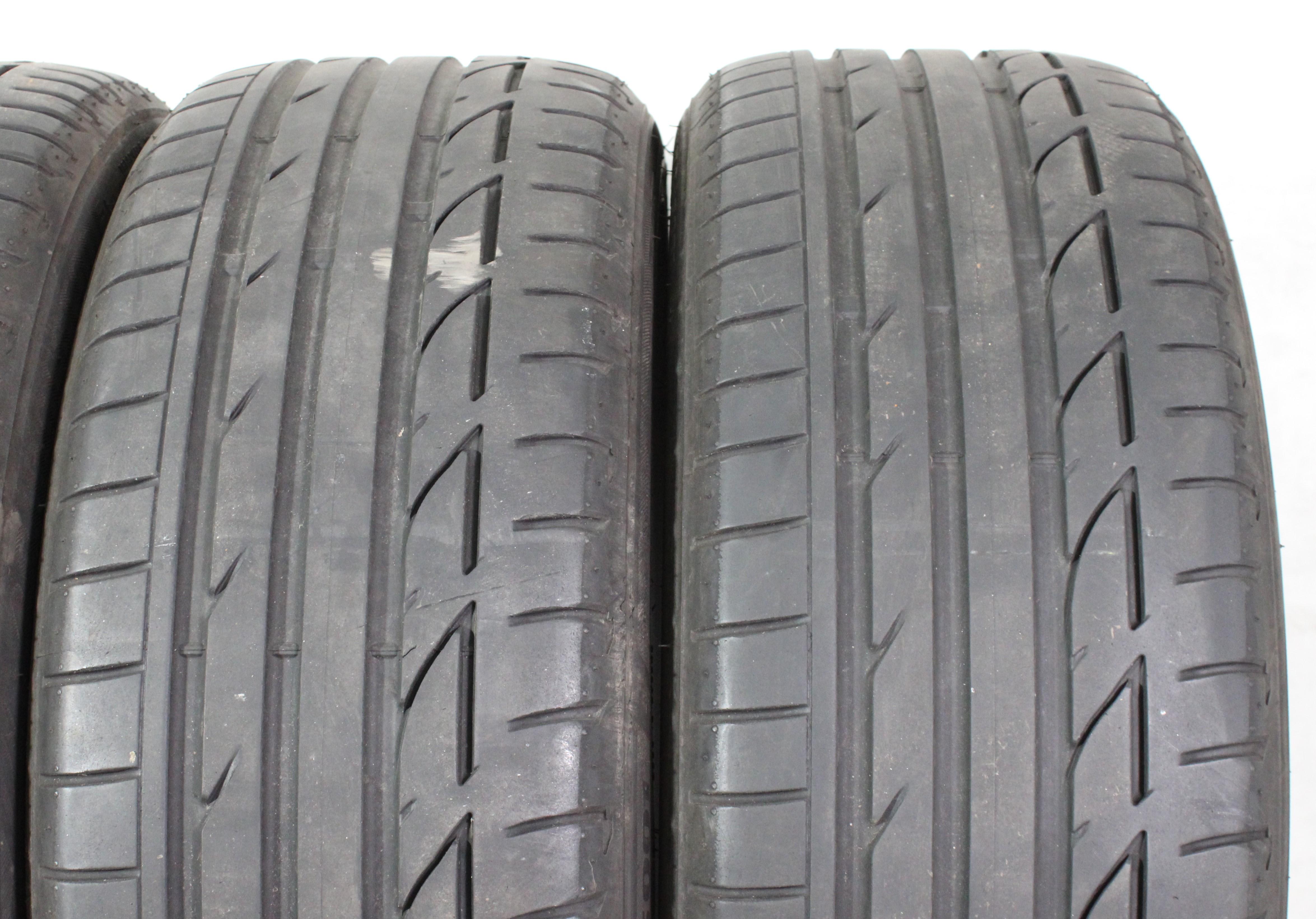 4 x 225/45R19 92W Sommerreifen Bridgestone Potenza S001 Runflat 2x4,5-5mm/2x5,5-6mm 2018 *