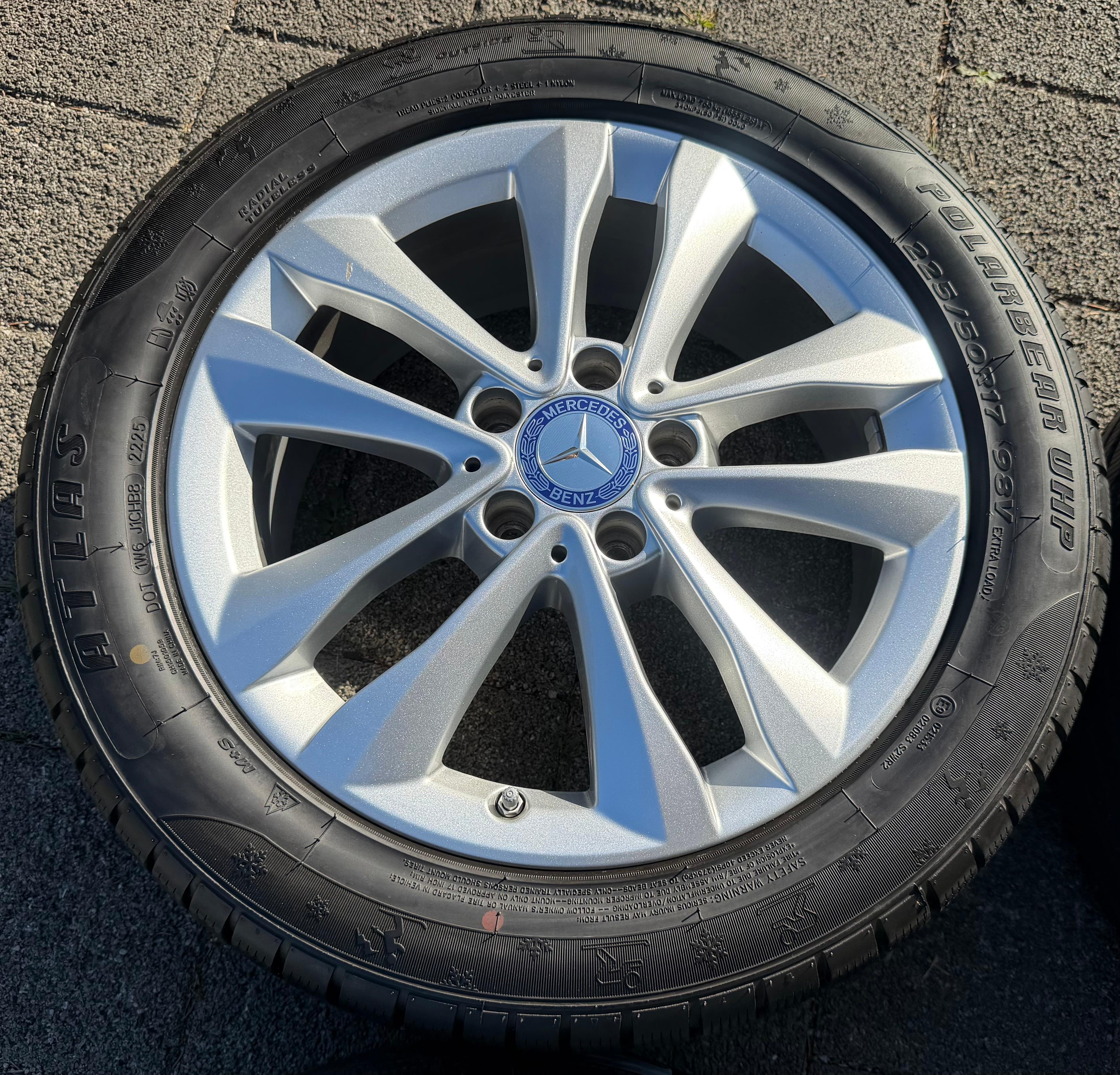 4 Original 17" Alu Winterräder Mercedes C-Klasse W205 A2054018000 225/50R17 98V