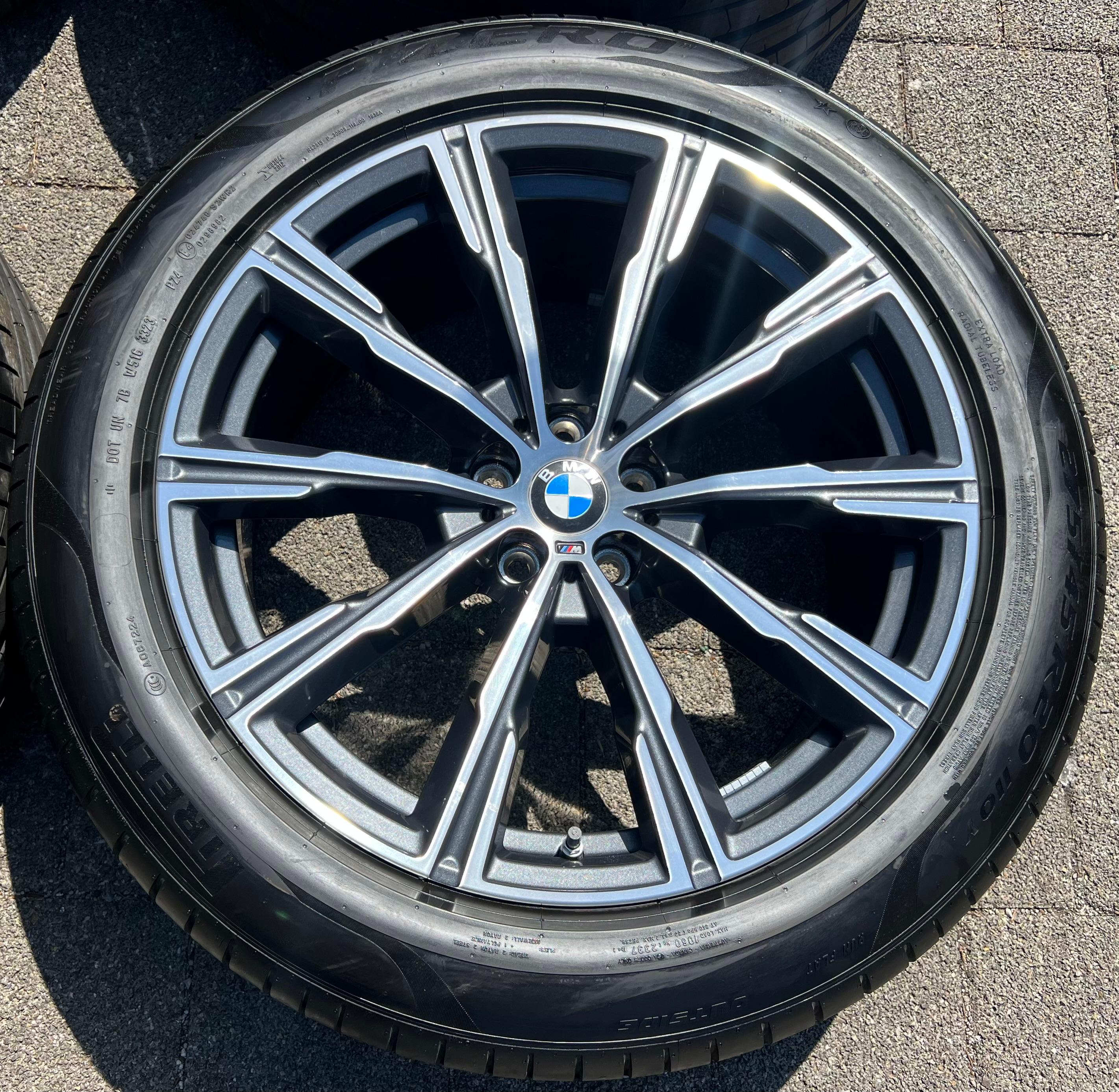 4 ORIGINAL 20" ALU SOMMERRÄDER BMW X5 G05 X6 G06 STYLING M740 275/45R20 110Y 305/40R20 112Y