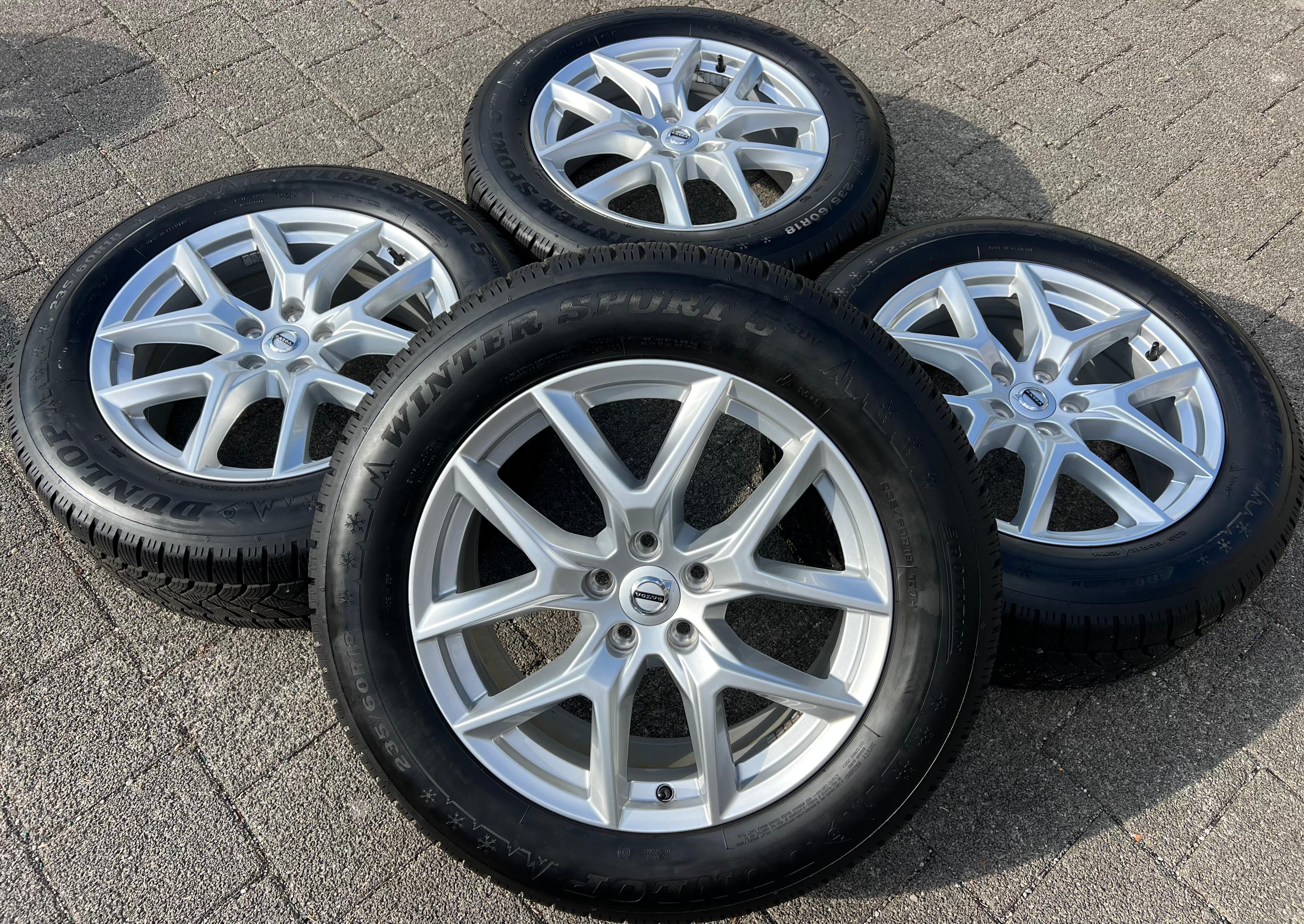 4 ORIGINAL 18" ALU WINTERRÄDER VOLVO XC60 II 31423851 235/60R18 107H DUNLOP