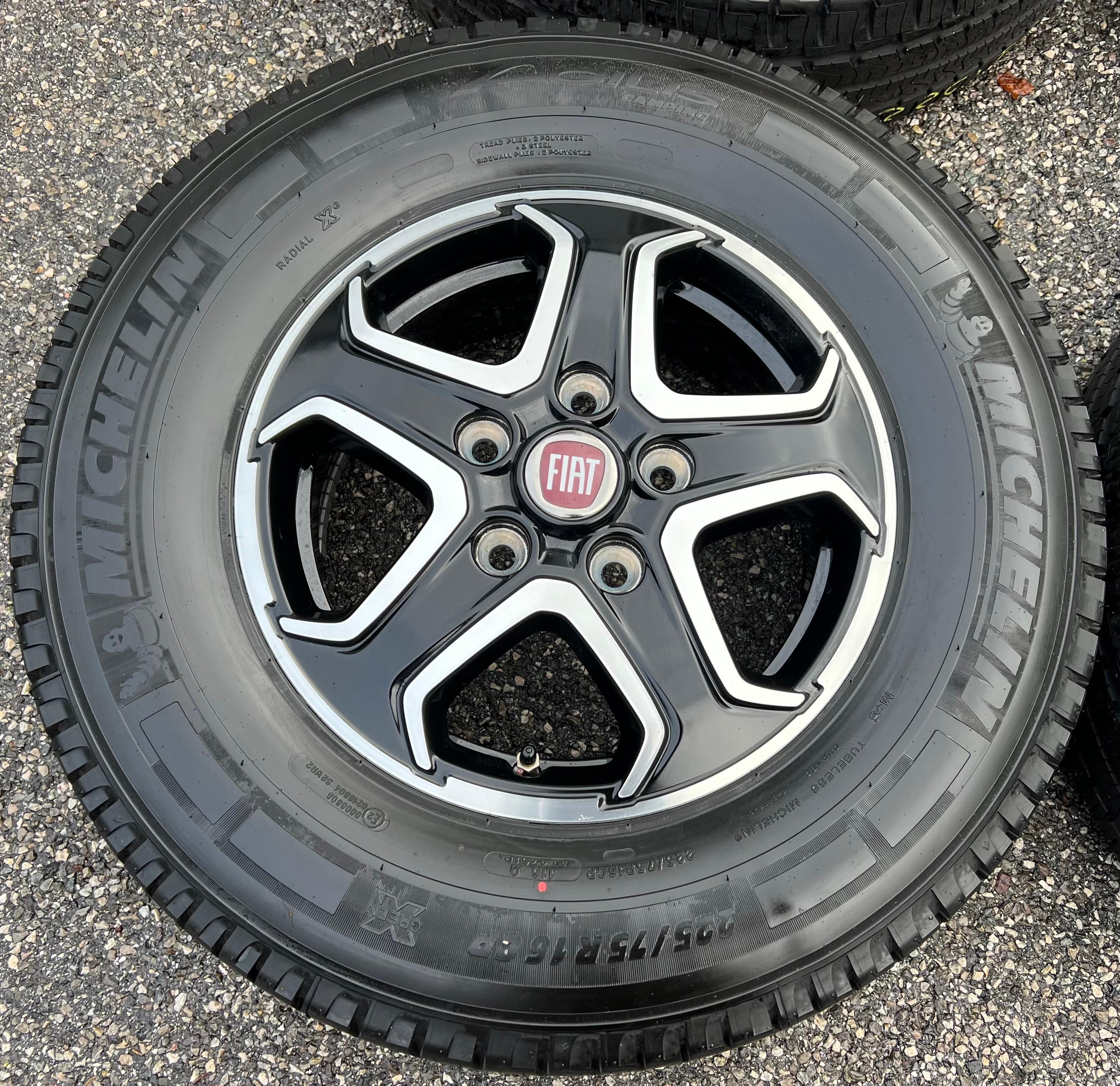 4 RUEDAS DE VERANO ORIGINALES ALU FIAT DUCATO 5x130 225/75R16CP 116Q MICHELIN 139916808