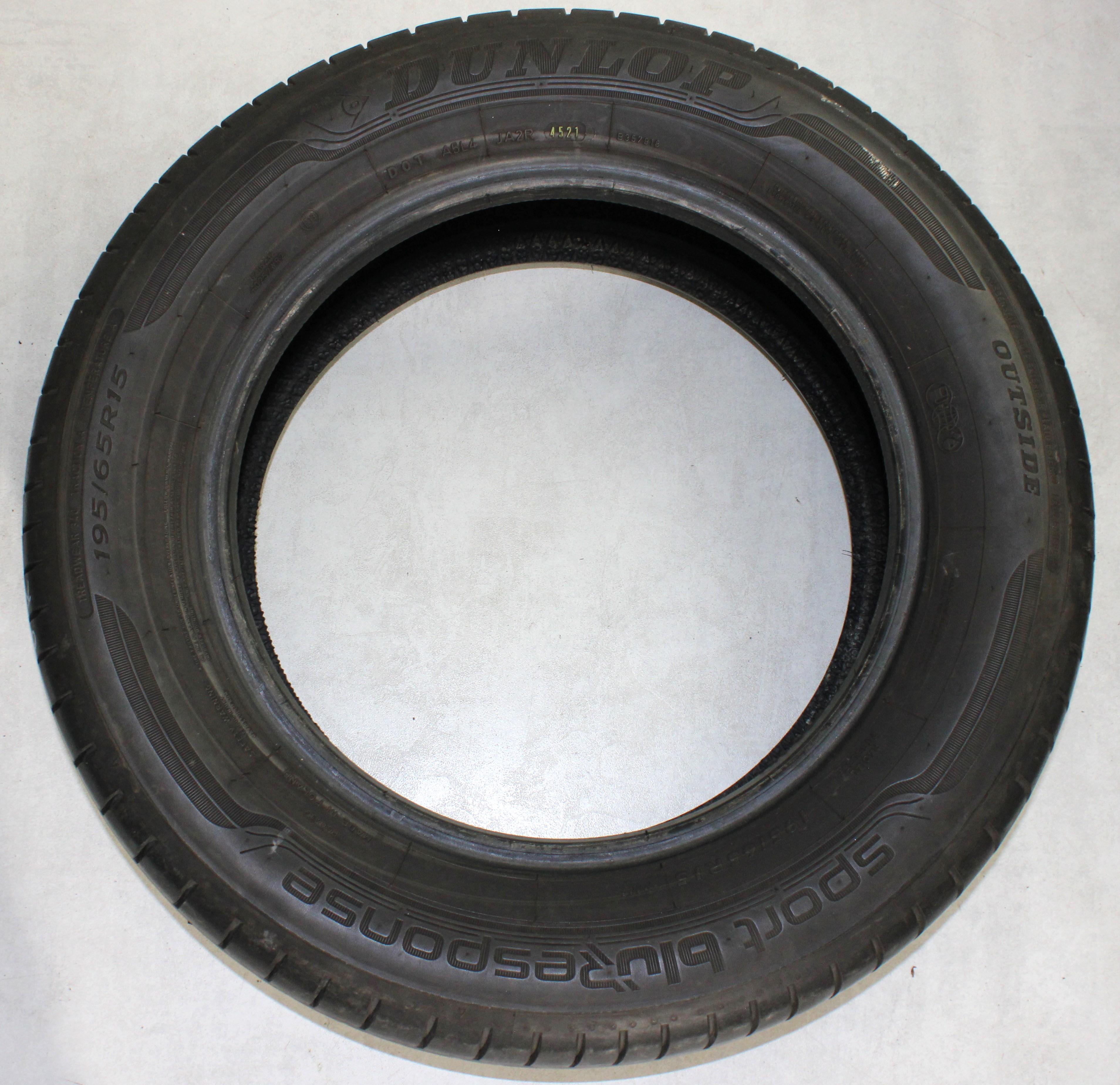 4 x 195/65R15 91H Sommerreifen Dunlop Sport Bluresponse 5-5,5mm 2021