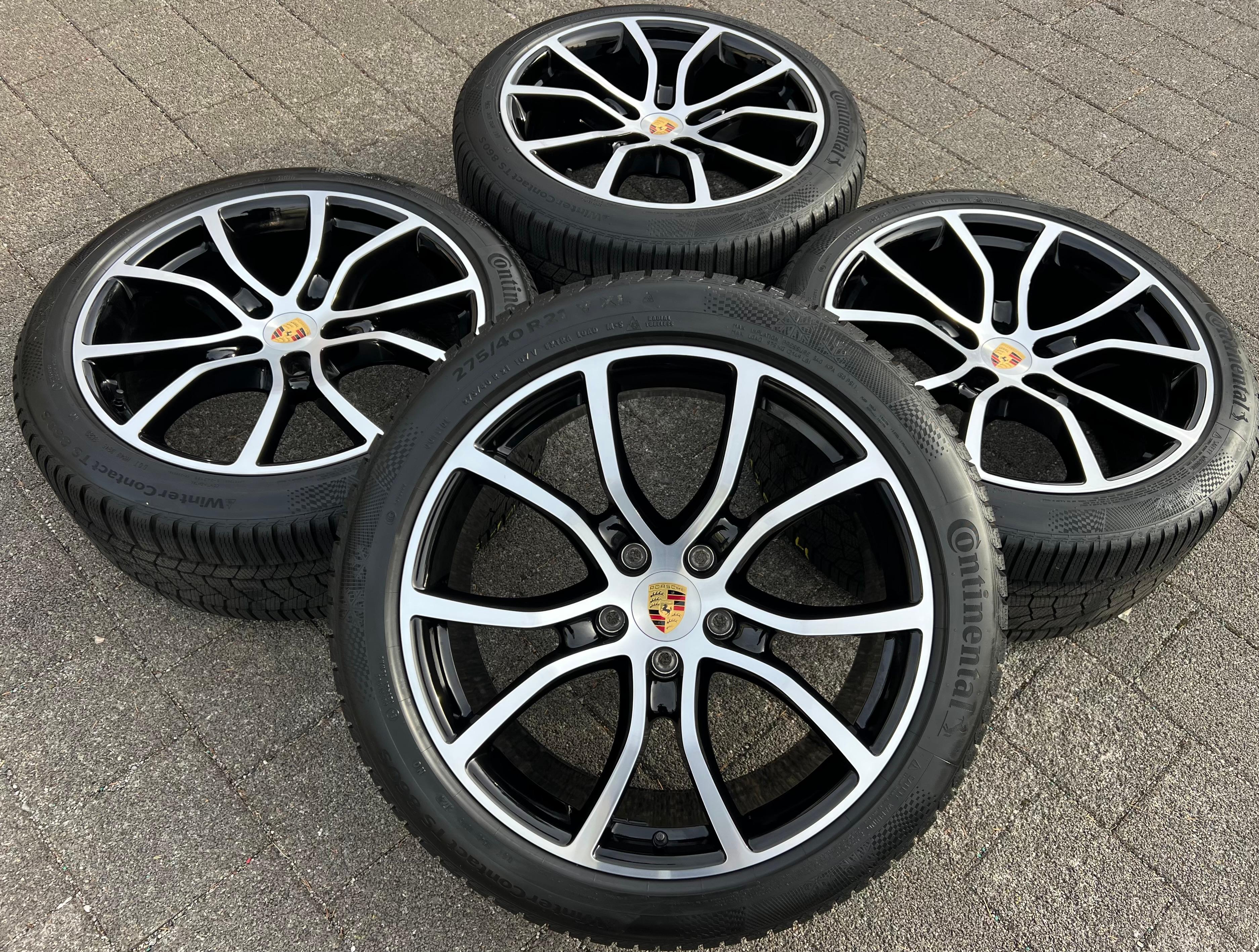 4 ORIGINAL 21" ALU WINTERRÄDER PORSCHE CAYENNE COUPE E3 9Y CONTINENTAL TOP