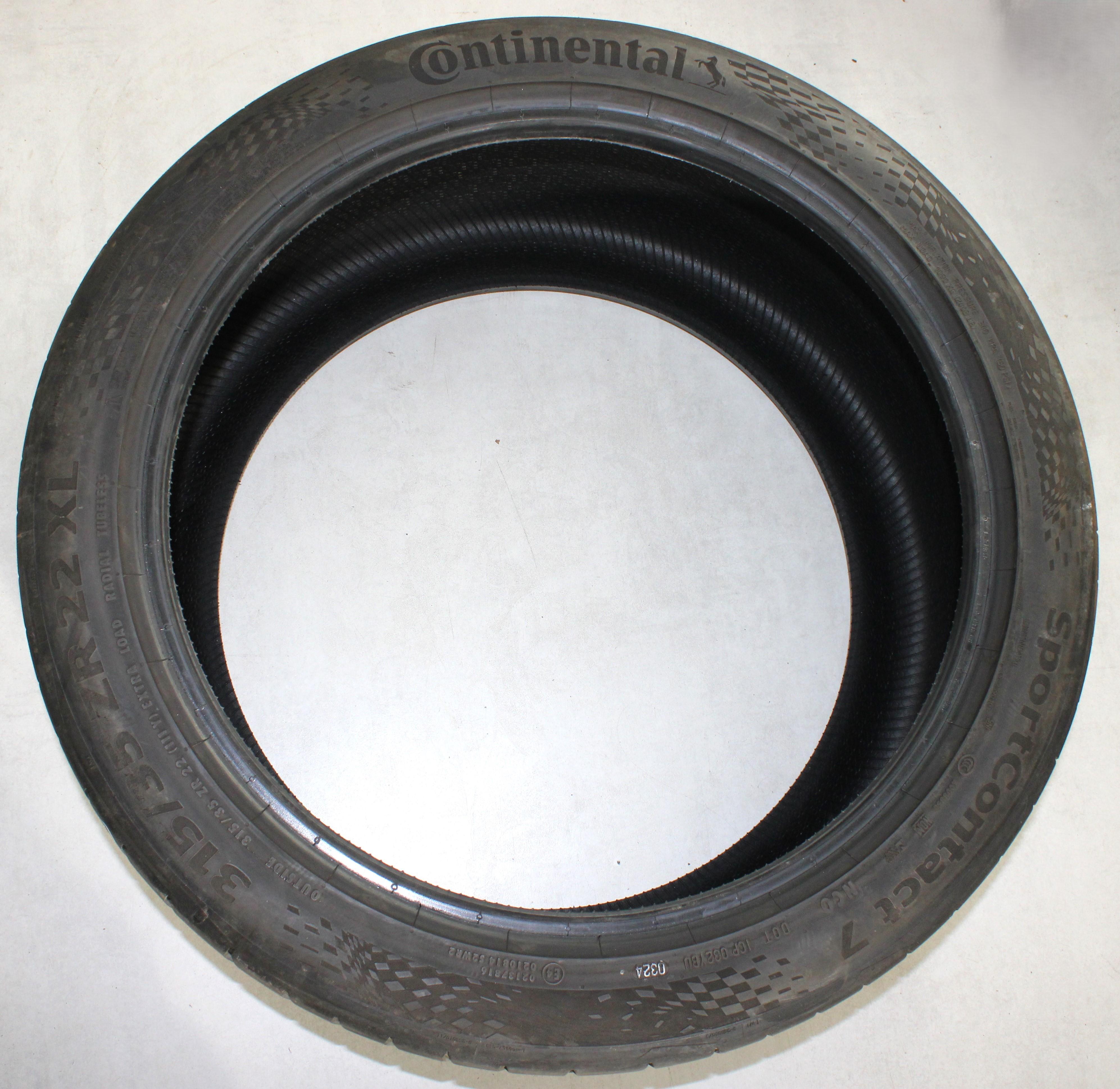 2 x 315/35R22 111Y Sommerreifen Continental Sport Contact 7 NCO 5-5,5mm 2024 XL