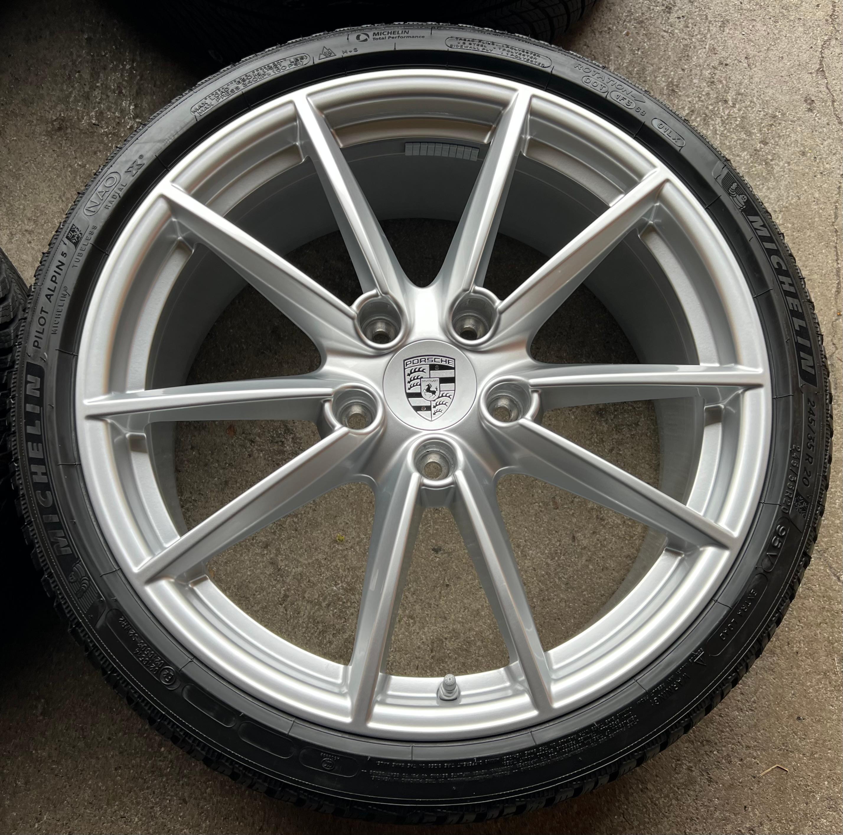 4 LLANTAS DE ALEACIÓN ORIGINALES DE INVIERNO DE 20" 21" PARA PORSCHE 911 992 992601025C 992601025D RDKS