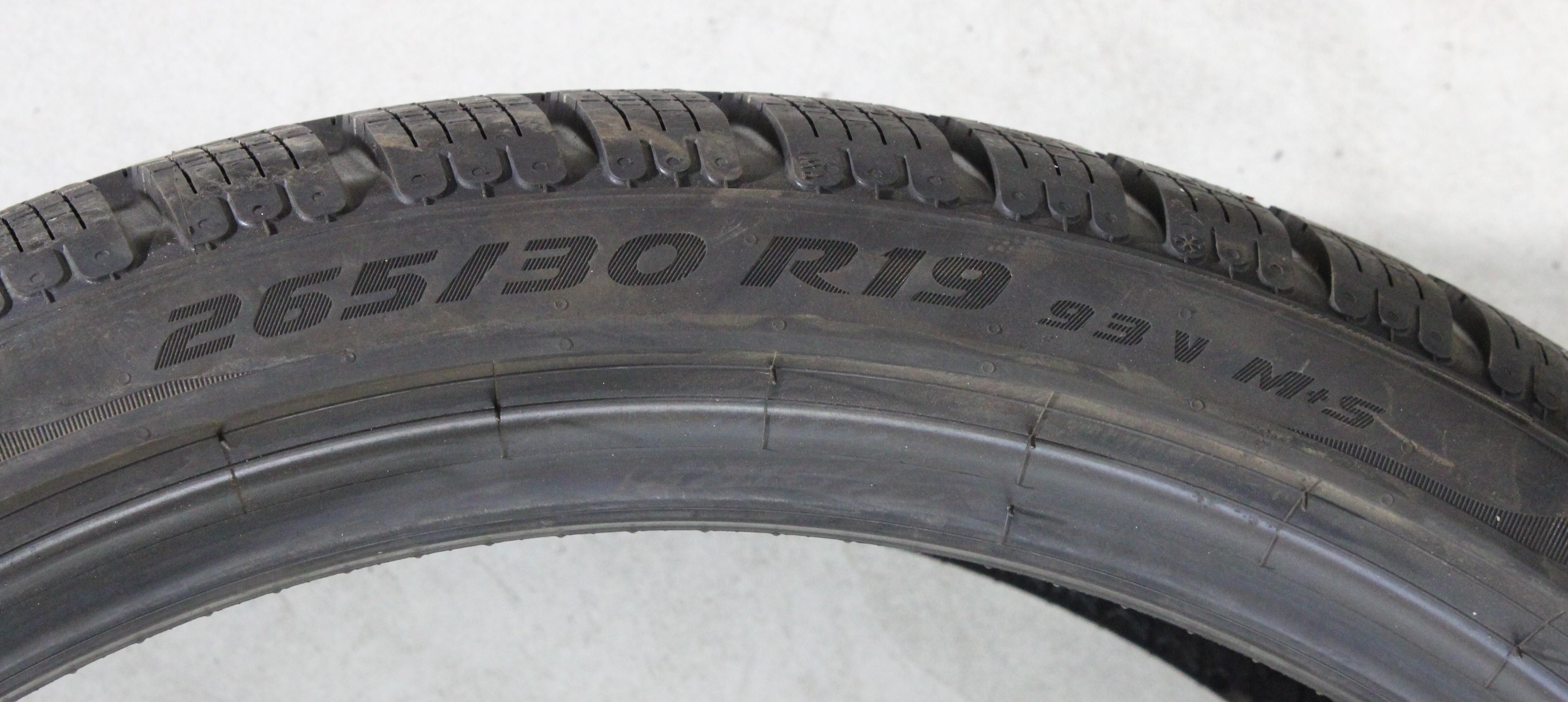 1 x 265/30R19 93V Winterreifen Pirelli Pzero Winter AO Volles Profil 2024 NEU