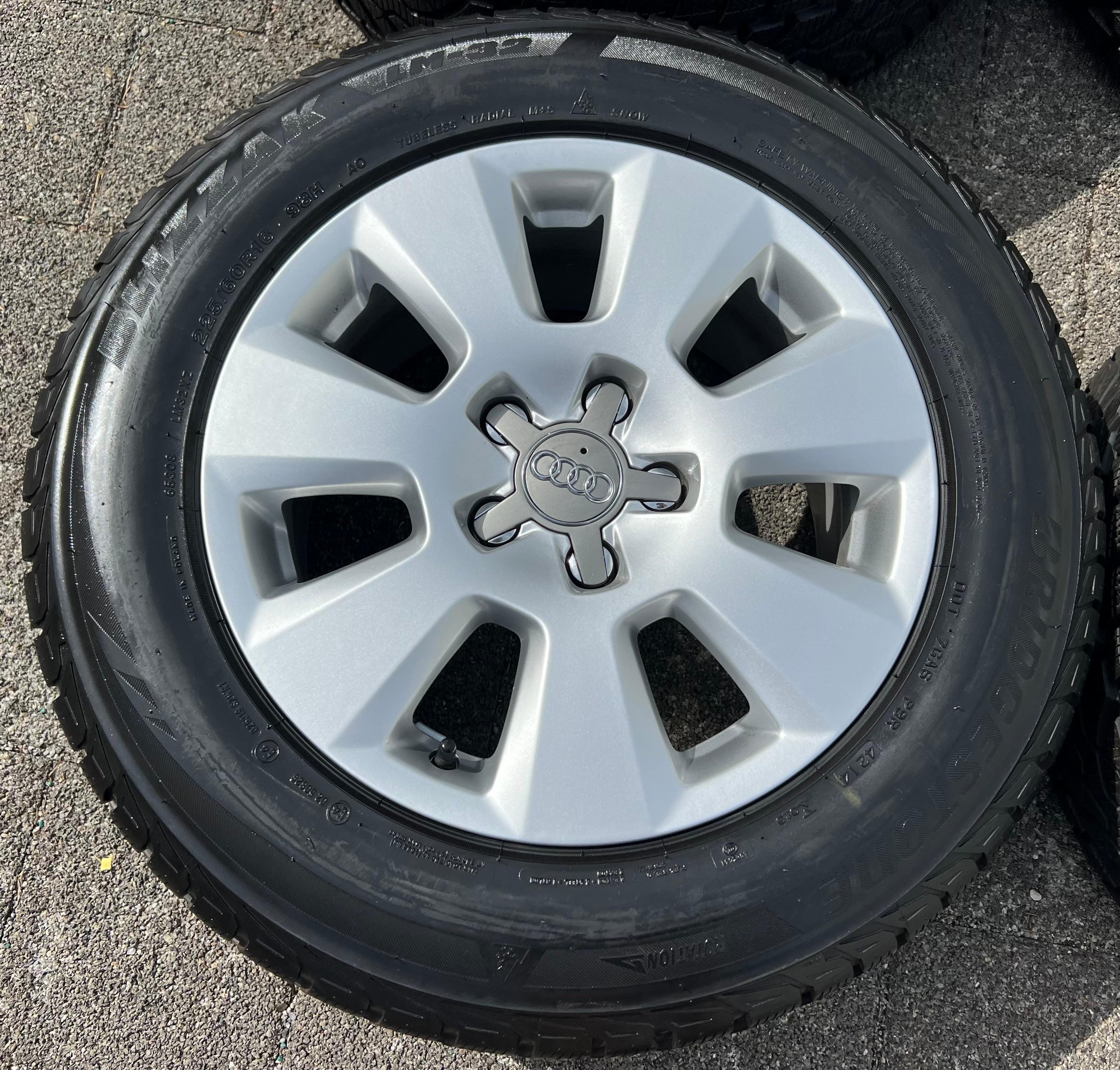 4 ORIGINAL 16" ALU WINTERRÄDER AUDI A6 4G 4G1 225/60R16 98H 7,5-8MM FREIHAUS