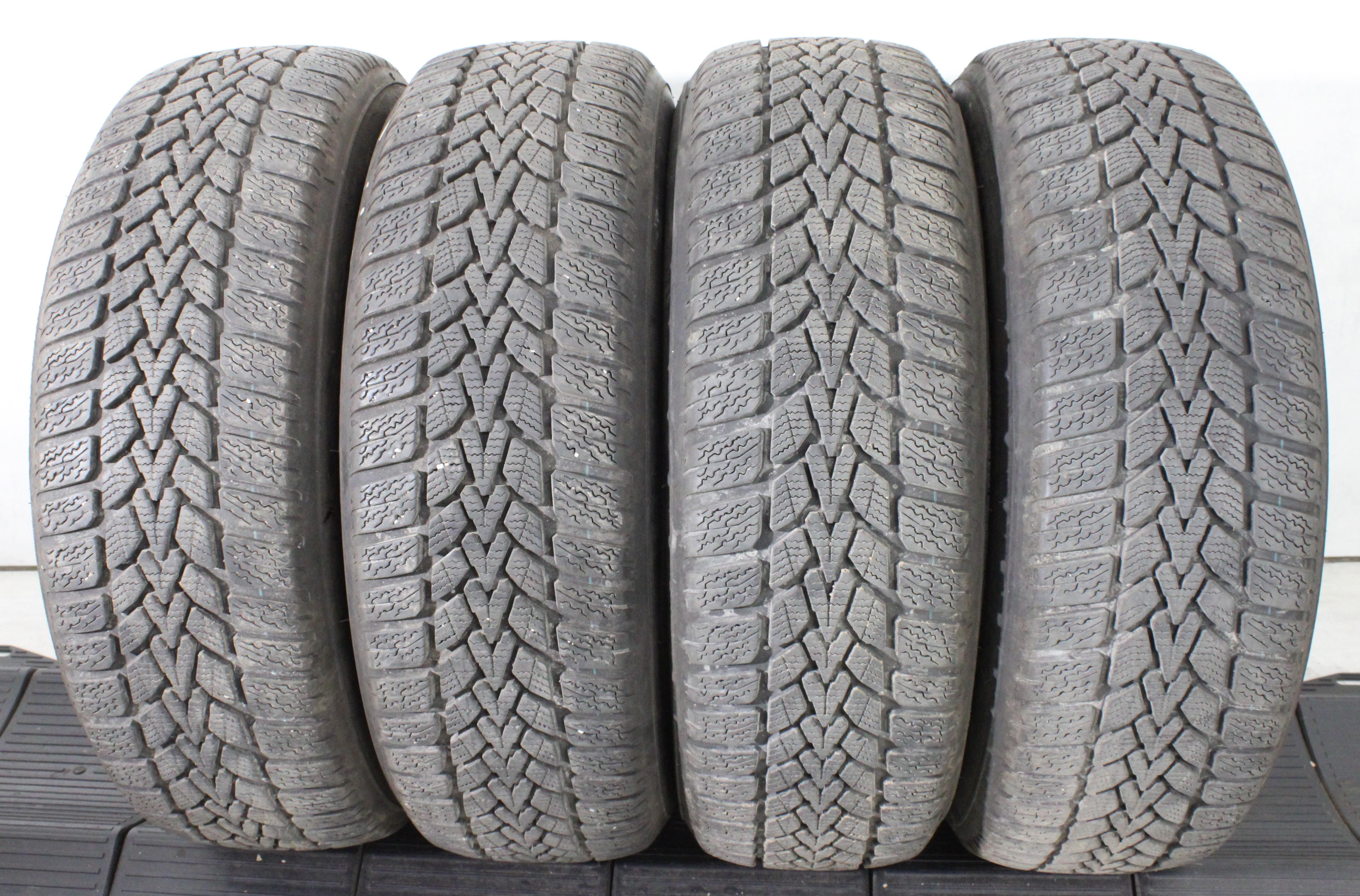 4 x 195/65R15 91T Winterreifen Dunlop Winter Response-2 2x6mm/2x7mm 2020