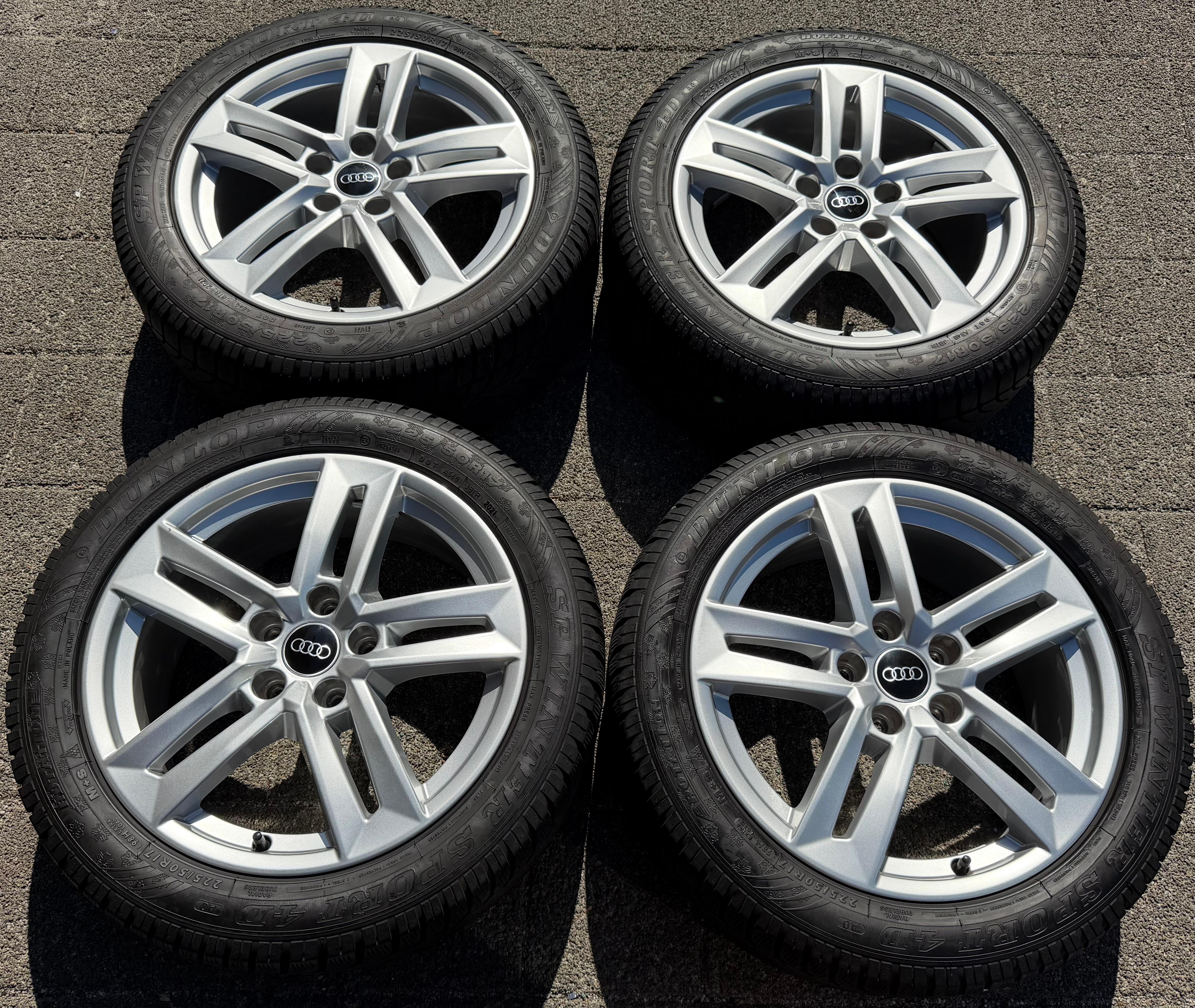4 Original 17" Alufelgen Audi A4 8W B9 8W0601025P 7x17 ET42 Felgen