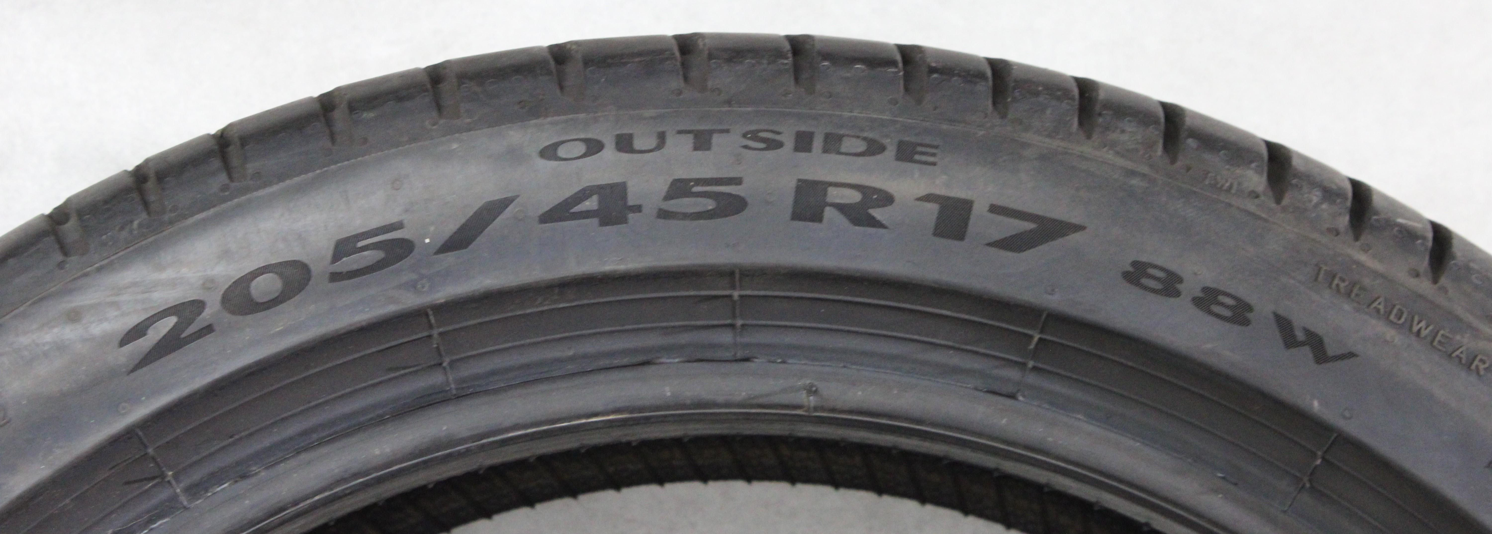 4 x 205/45R17 88W Sommerreifen Pirelli Cinturato P7 * 6-6,5mm 2022
