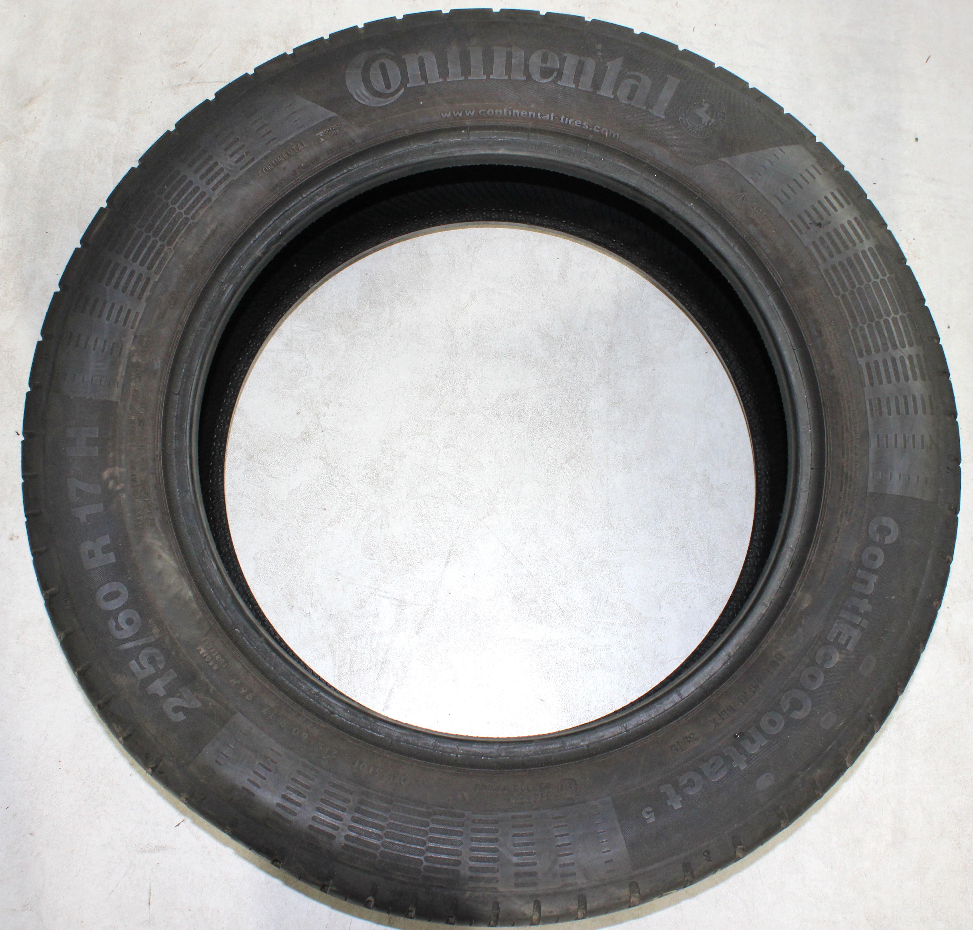 4 x 215/60R17 96H Sommerreifen Continental Eco Contact 5 5,5-6mm 2015