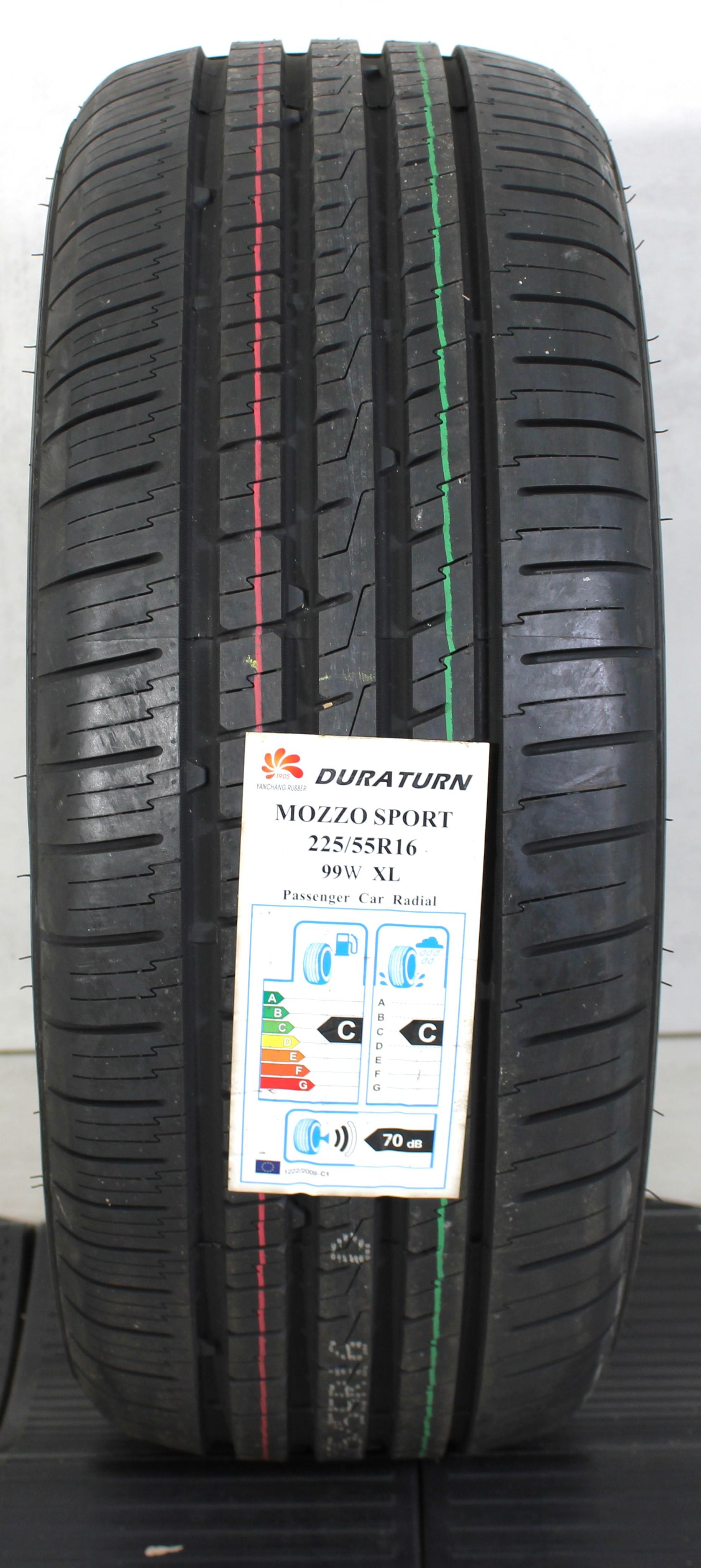 1 x 225/55R16 99W neumático de verano Duraturn Mozzo Sport NUEVO 2018 XL