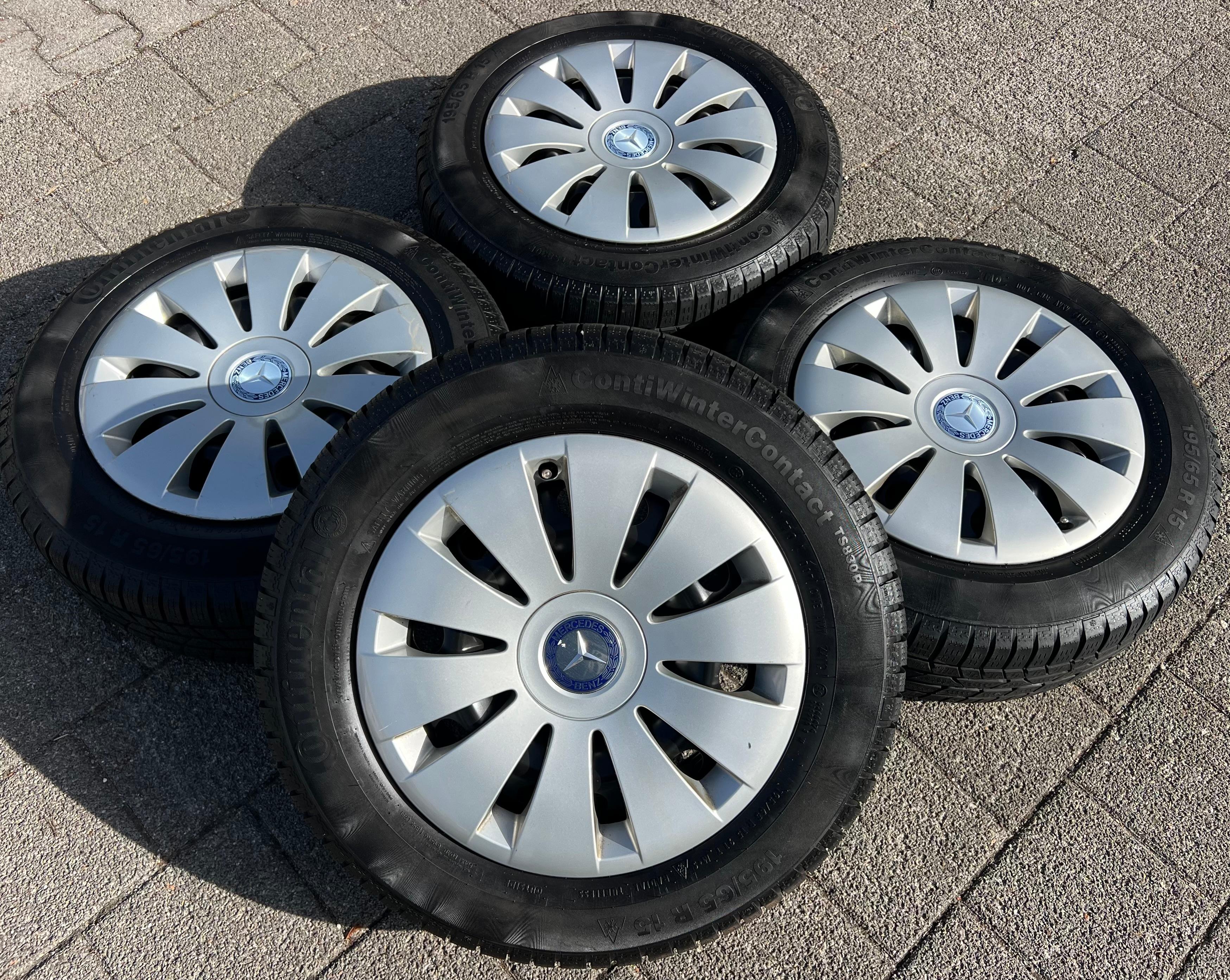 4 STAHLFELGEN 15" MERCEDES A-KLASSE 176 B-KLASSE 246 2464000002 6,5x15 ET47