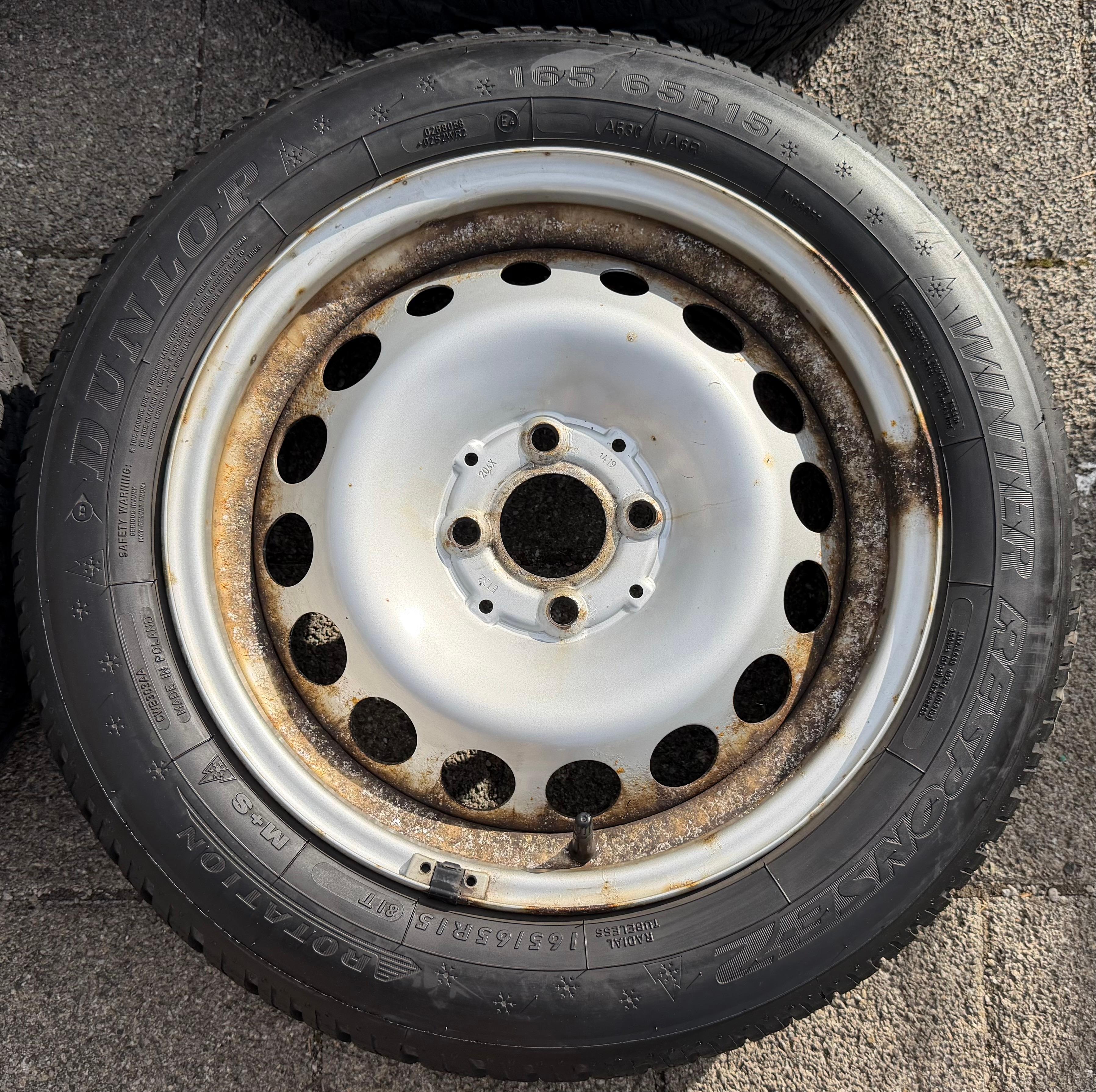 4 Original Winterräder Smart 453 165/65R15 81T 185/60R15 84T Dunlop RDKS
