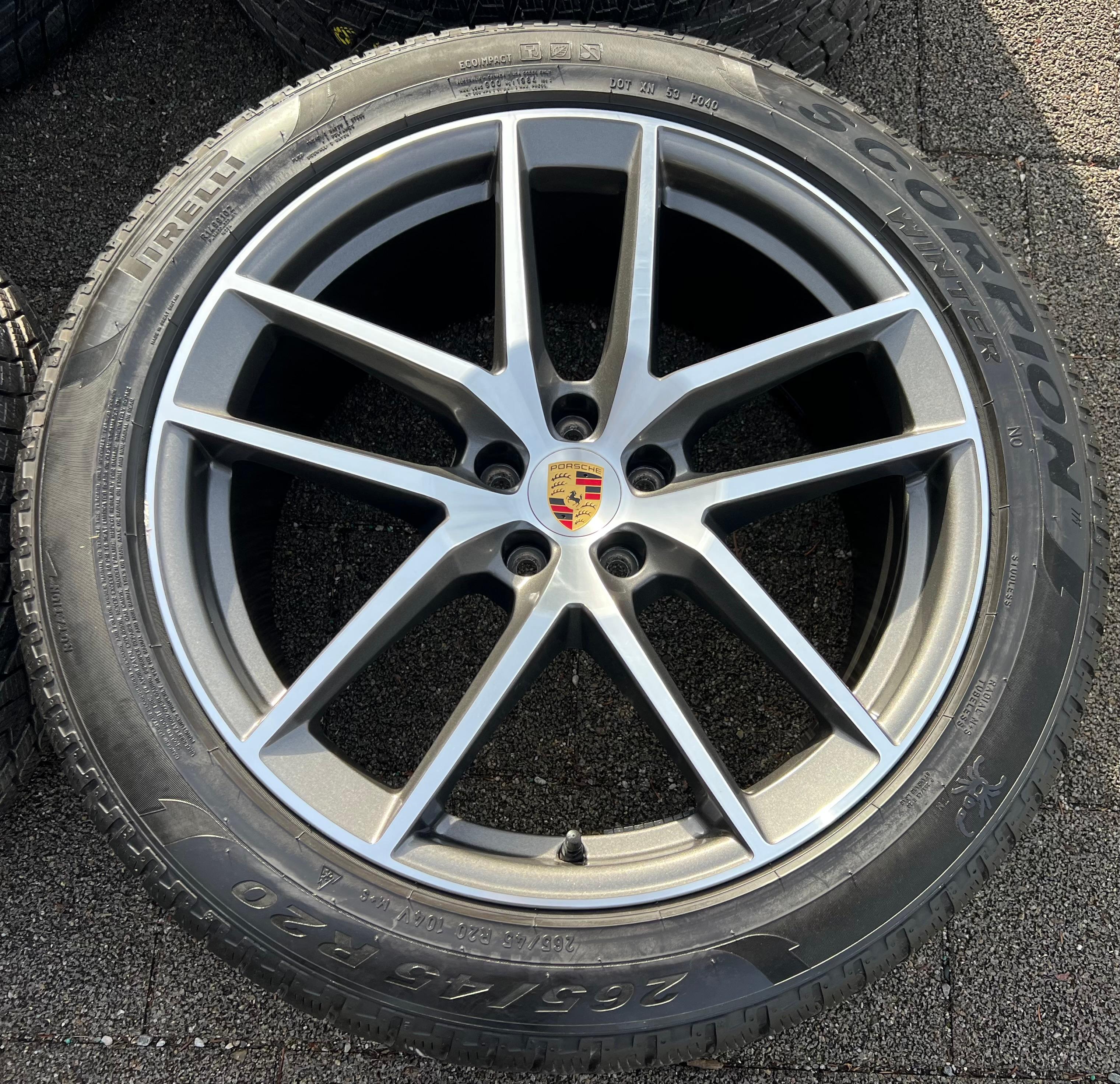 4 ORIGINAL 20" ALU WINTERRÄDER PORSCHE MACAN 265/45R20 104V 295/40R20 106V RDKS