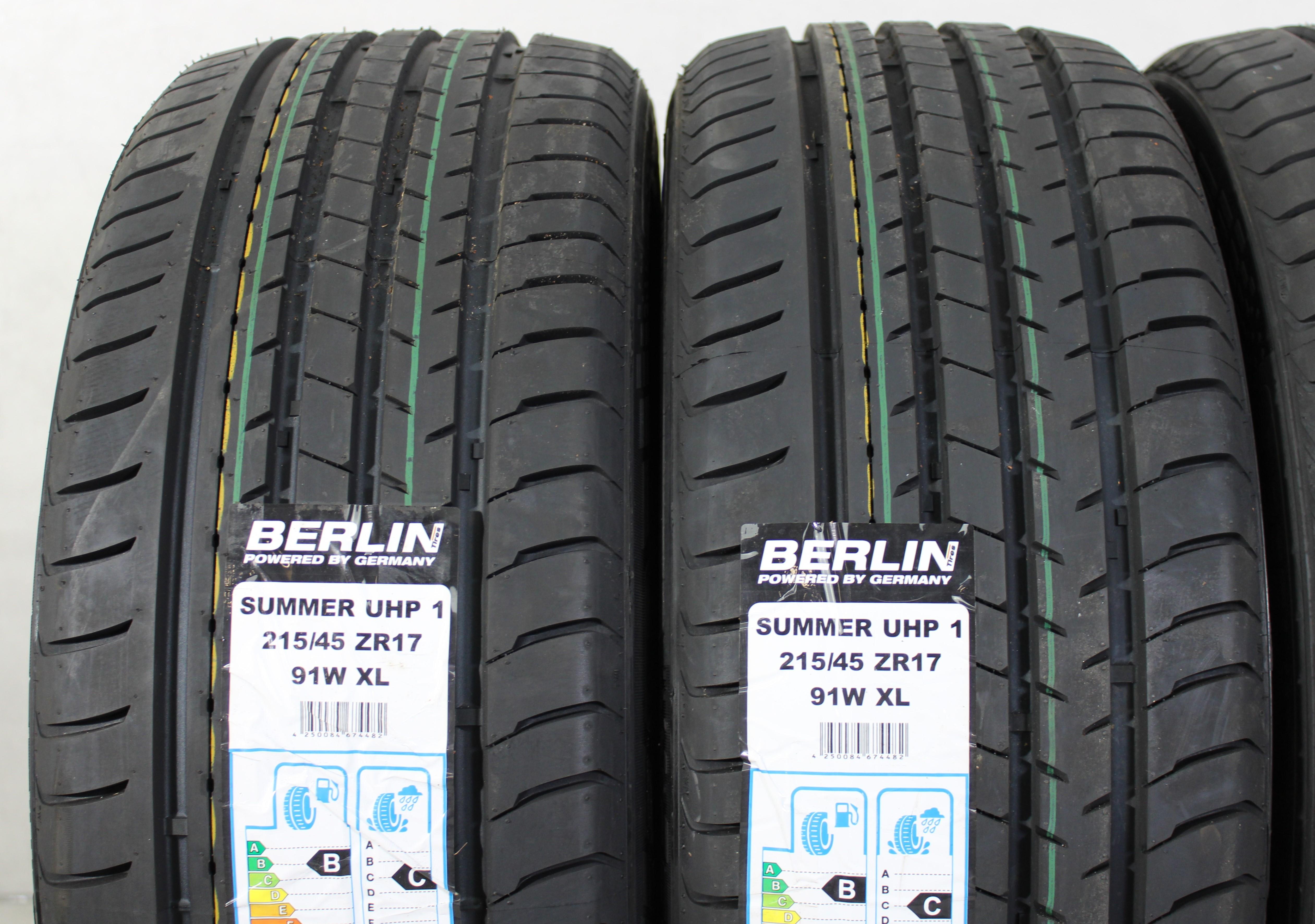 4 x 215/45R17 91W Sommerreifen Berlin Tires Summer UHP1 2019 XL