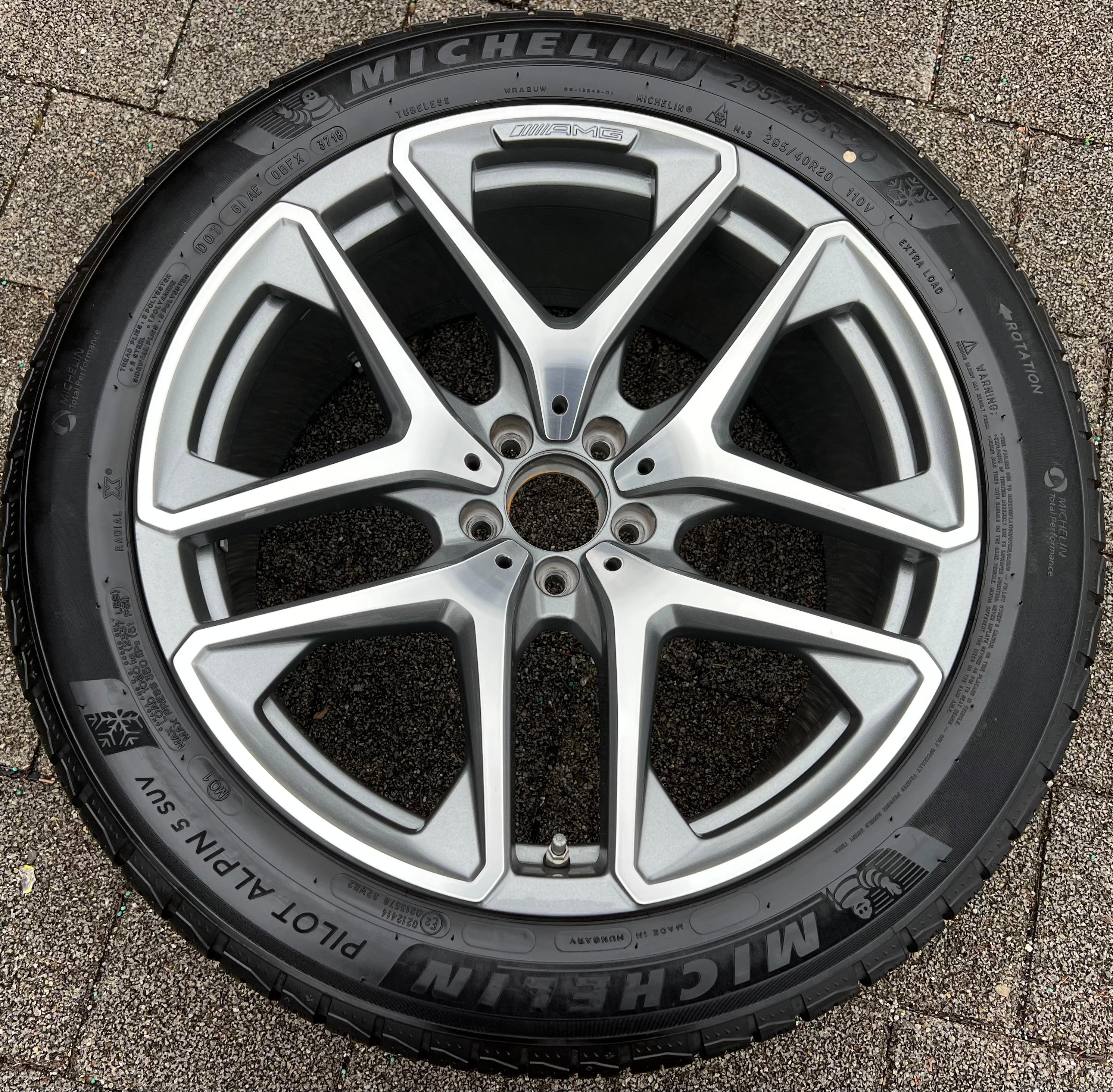 1 ORIGINELE 20" ALUMINIUM VELG MERCEDES GLC W253 63 AMG A2534015500 10x20 ET28