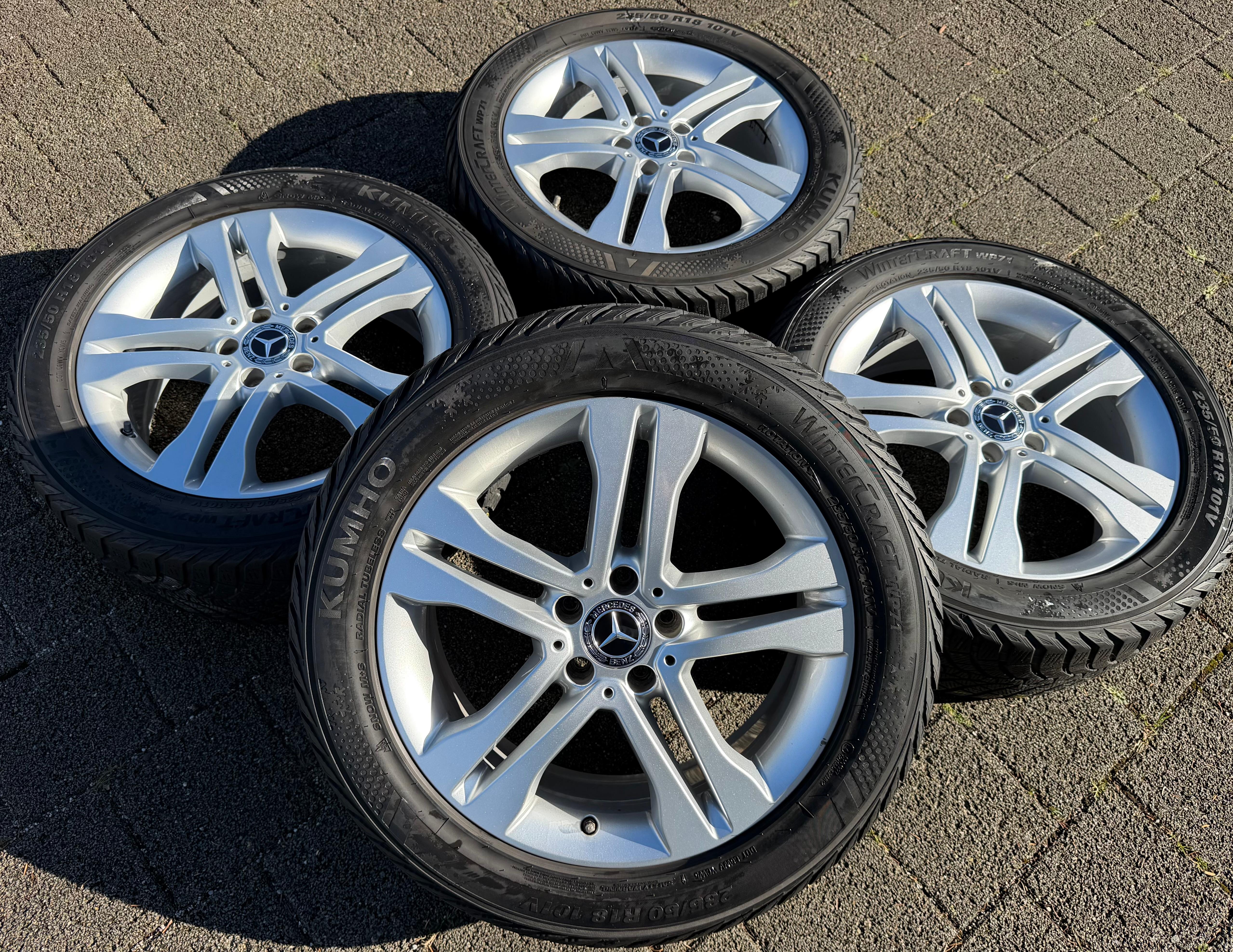 4 ORIGINAL 18" ALUFELGEN MERCEDES GLA X156 A1564010102 7x18 ET46 RDKS
