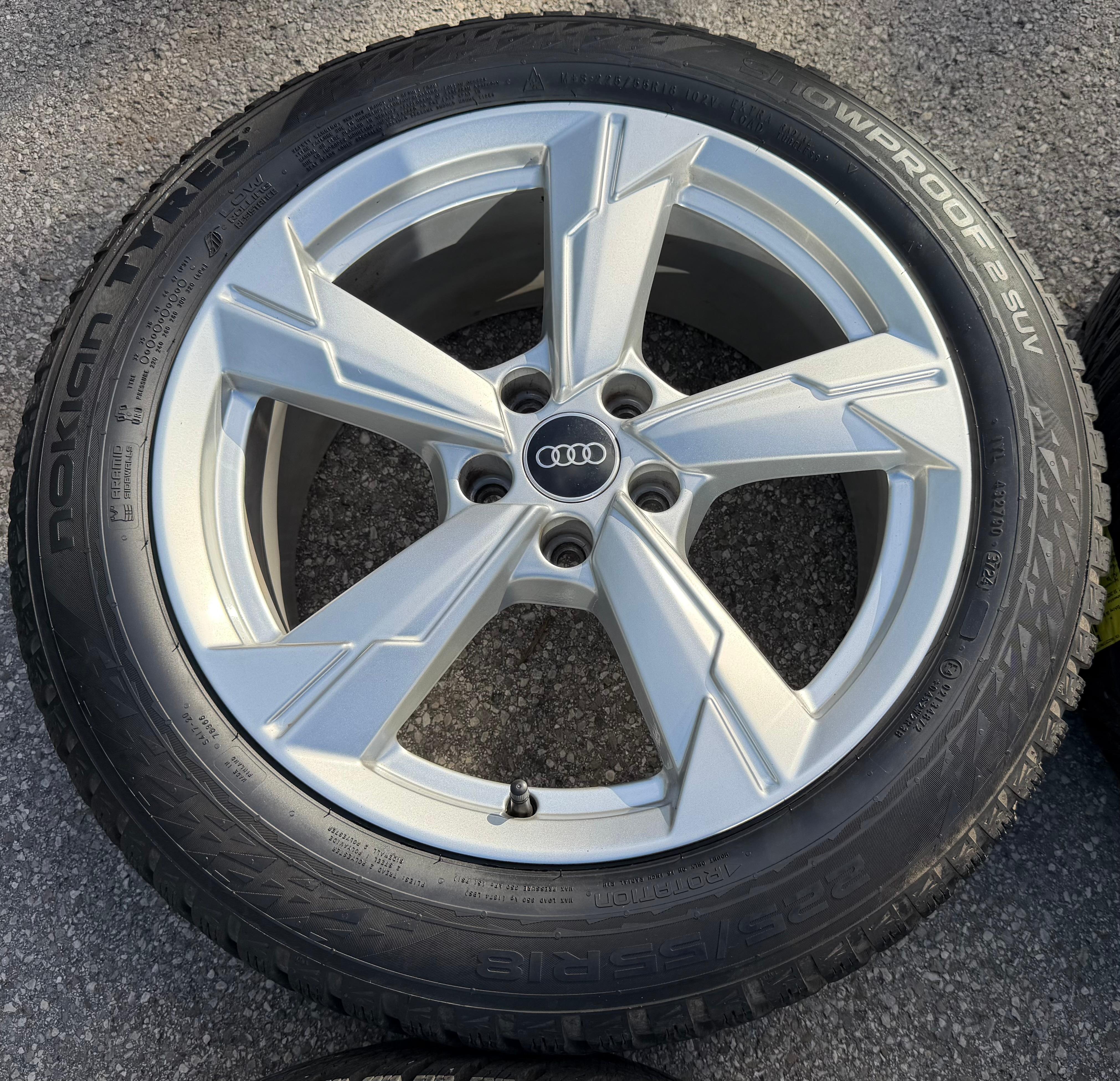 4 ruedas de invierno de aleación originales de 18" para Audi A6 4K F2 C8 4K0601025D 225/55R18 102V