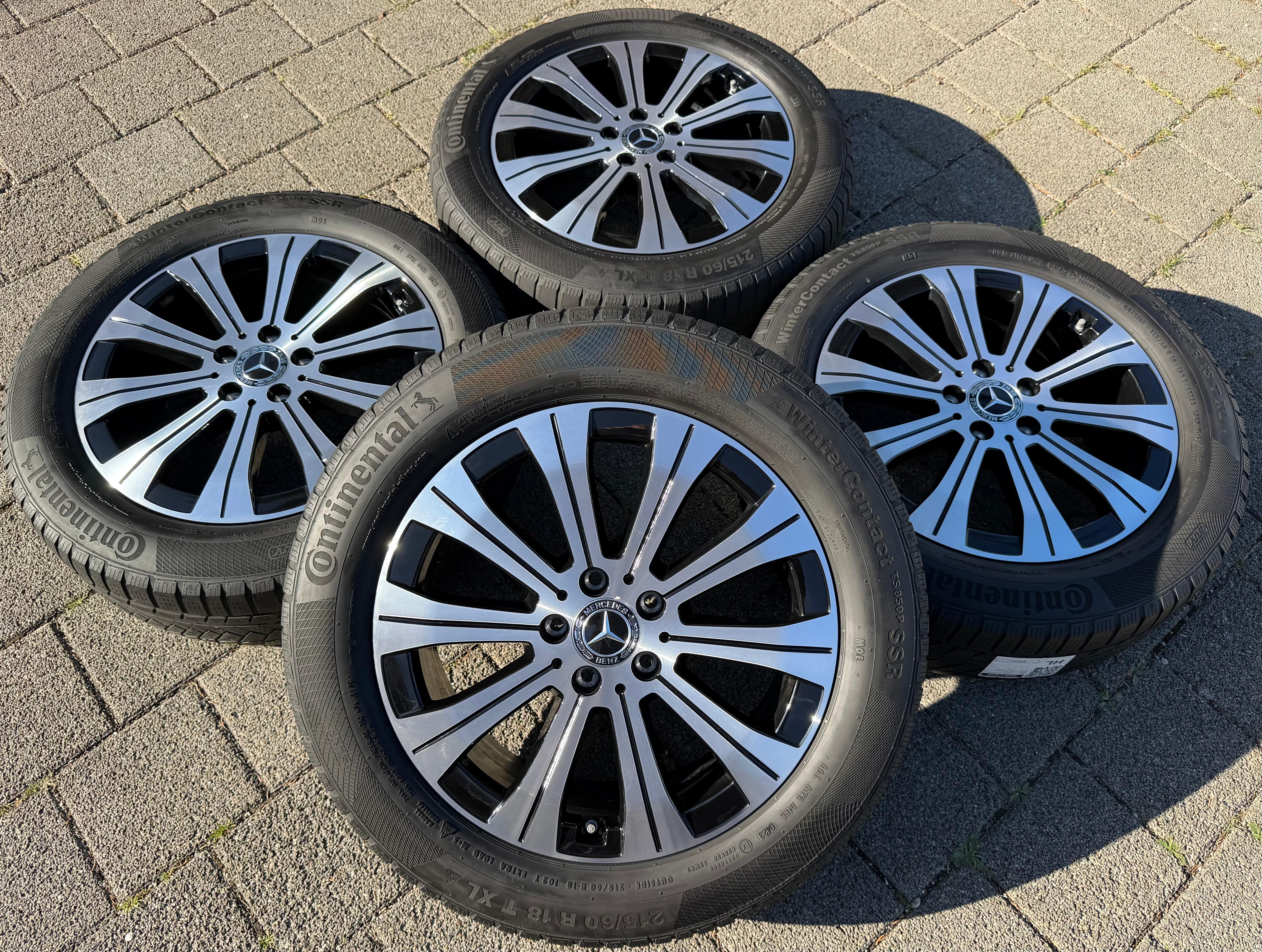 4 ORIGINAL 18" ALUFELGEN MERCEDES EQA EQB A2434010000 RDKS 6,5x18 ET44,5 FREIHAUS