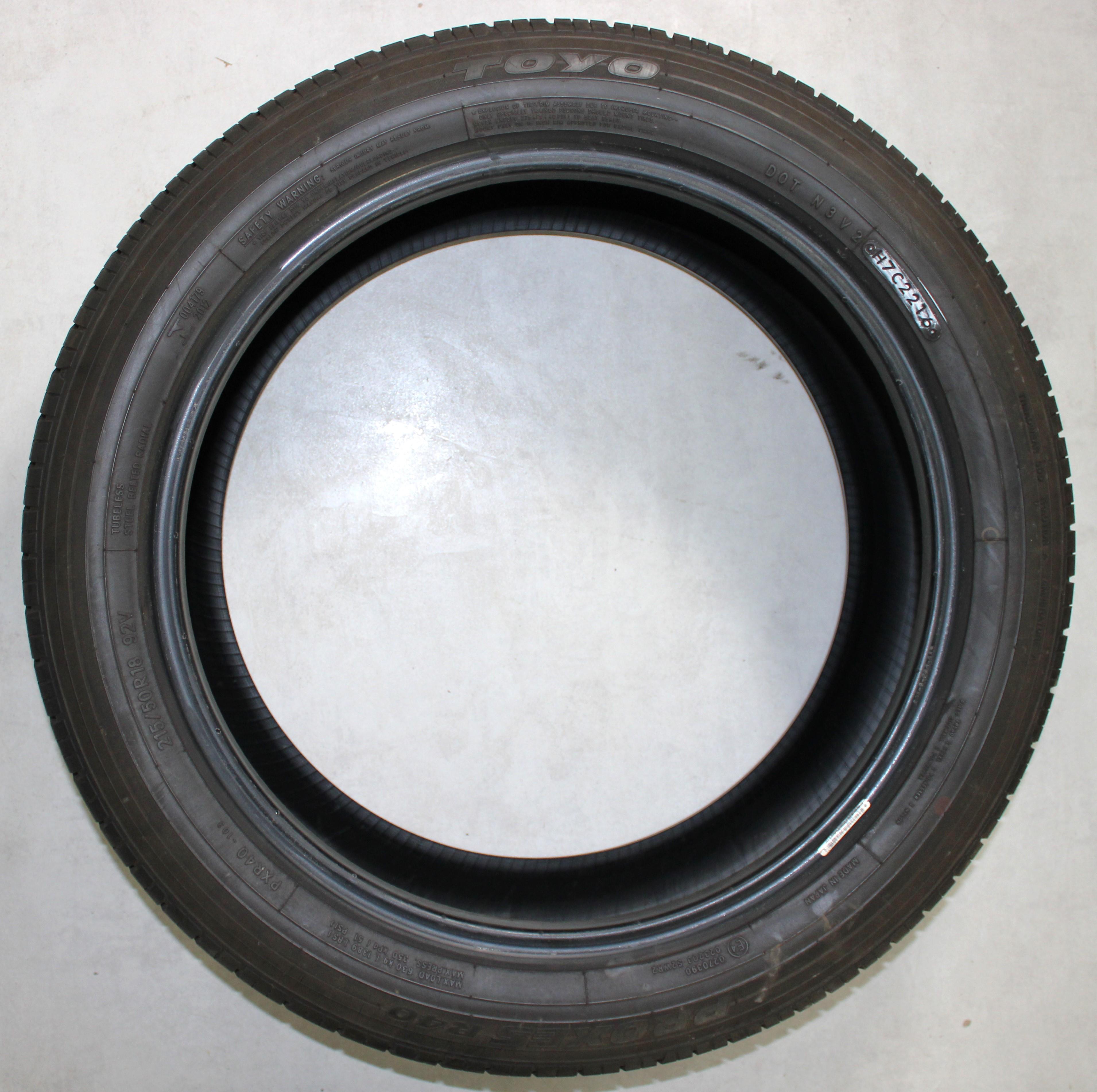 4 x 215/50R18 92V Sommerreifen Toyo Proxes R40 7,5-8mm 2016