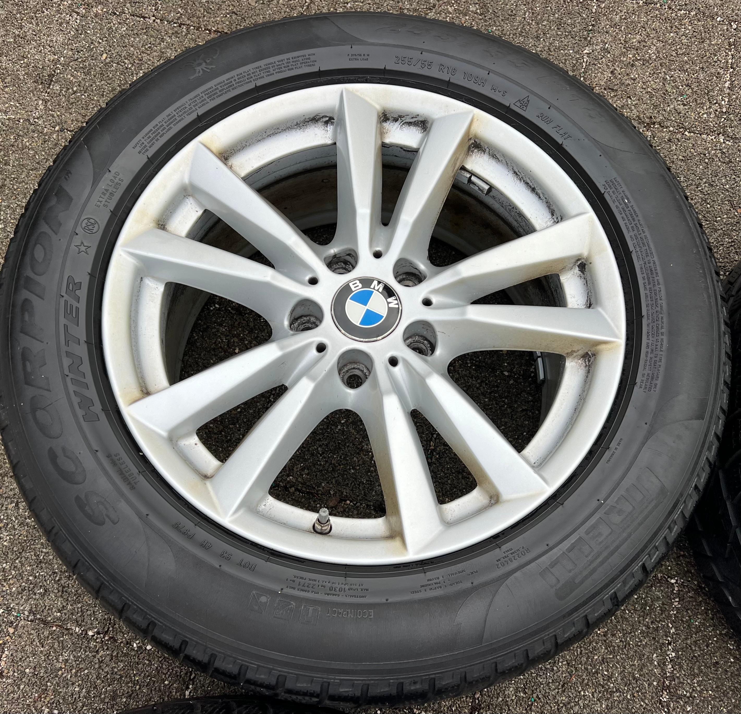 4 ROUES HIVER EN ALU D’ORIGINE 18" BMW X5 F15 255/55R18 109H PIRELLI RDKS