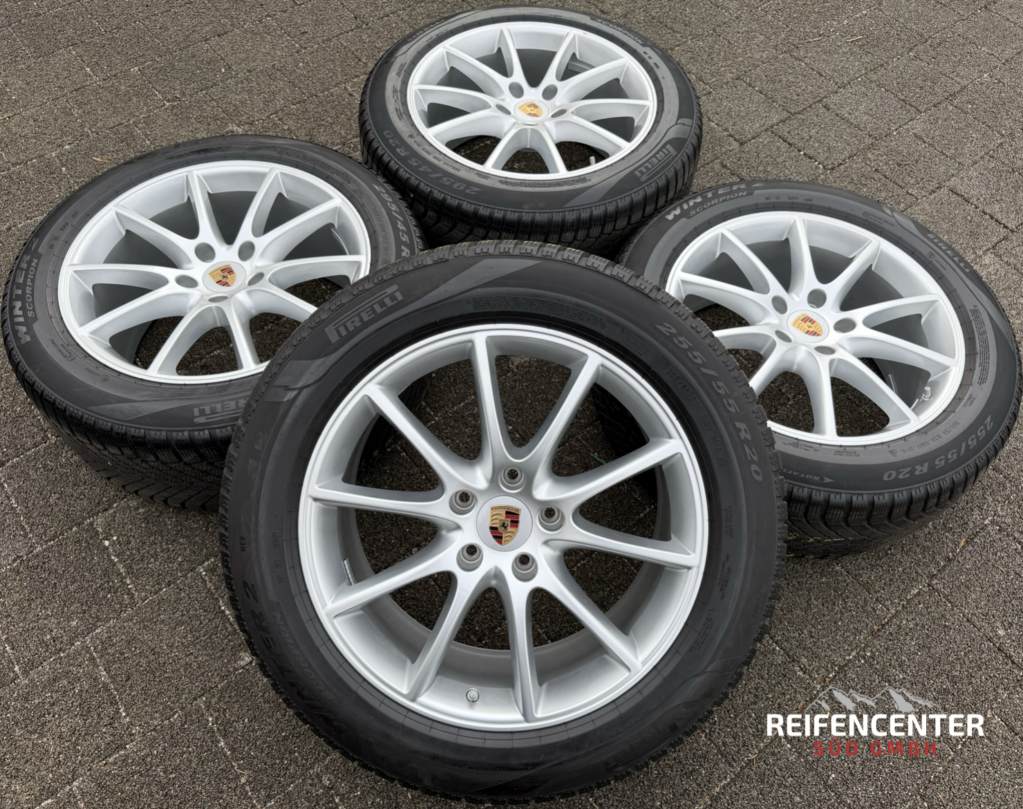 4 ruedas de invierno de aluminio originales de 20" para Porsche Cayenne II E3 9YA 9Y0601025CT 9Y0601025DA