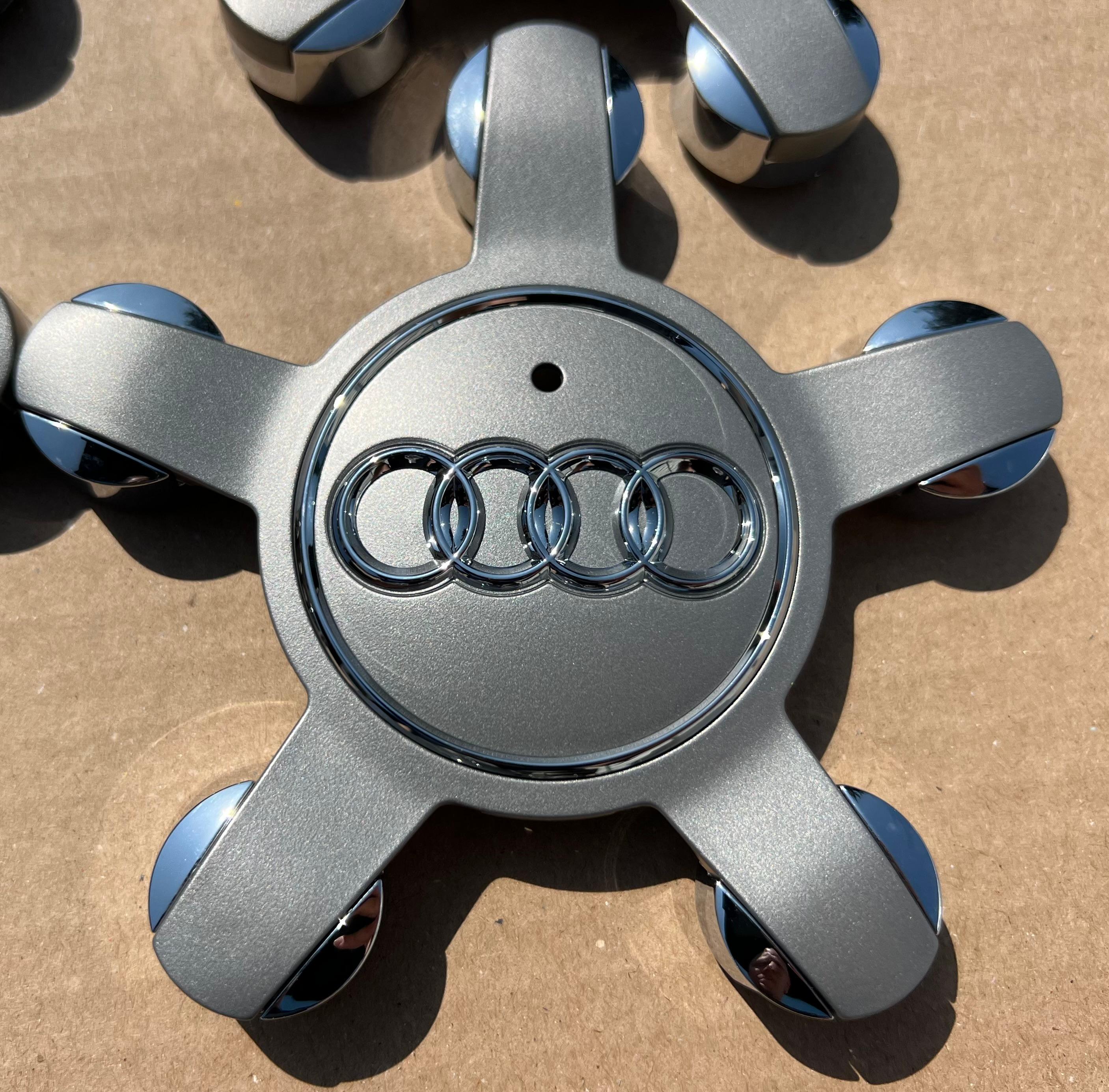 4 ORIGINAL NABENDECKEL STERN AUDI Q5 Q3 A6 A3 8R 8R0601165 NEU 5x112 FRIEHAUS