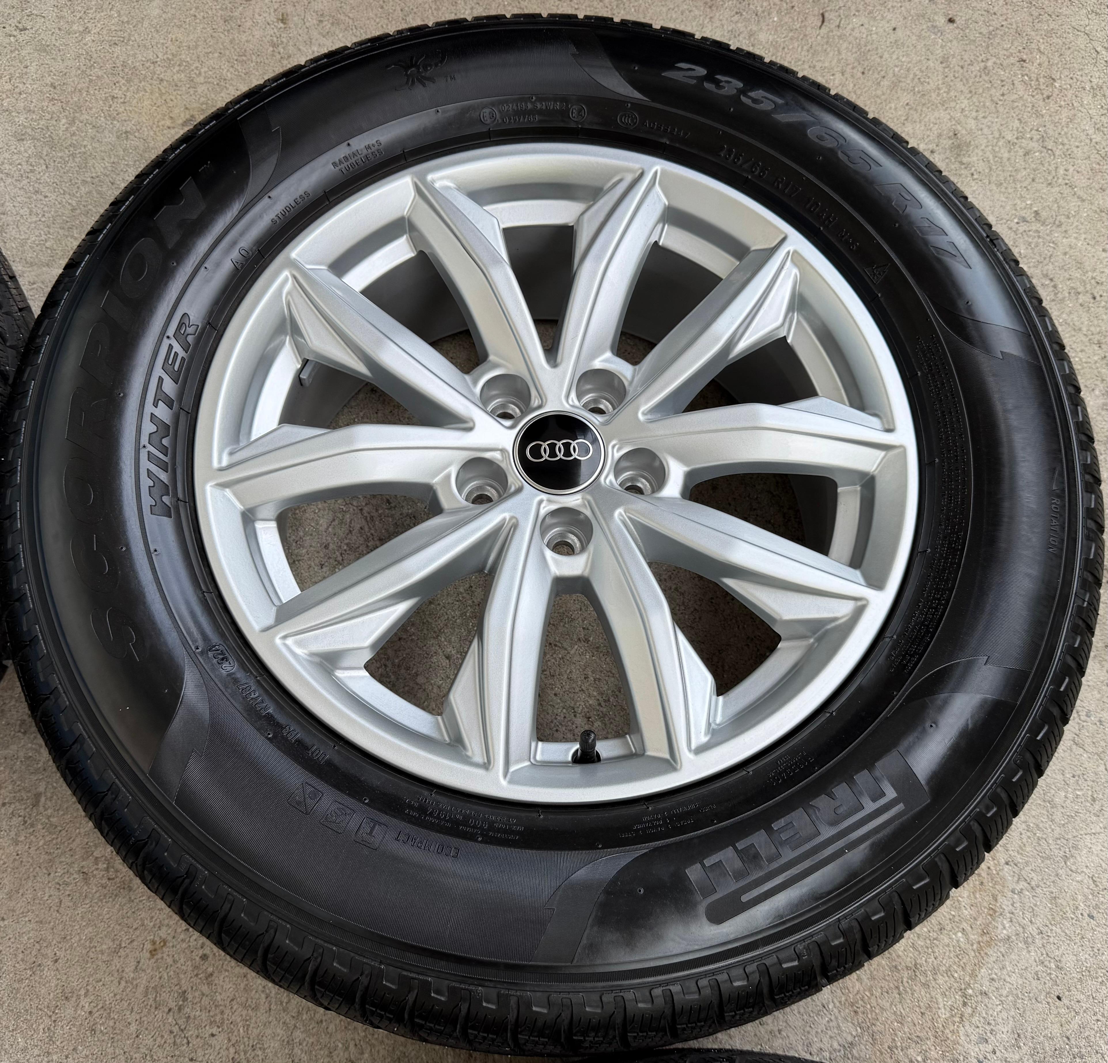 4 ORIGINAL 17" ALU WINTERRÄDER AUDI Q5 FY 80A601025J 7x17 ET34 235/65R17 104H