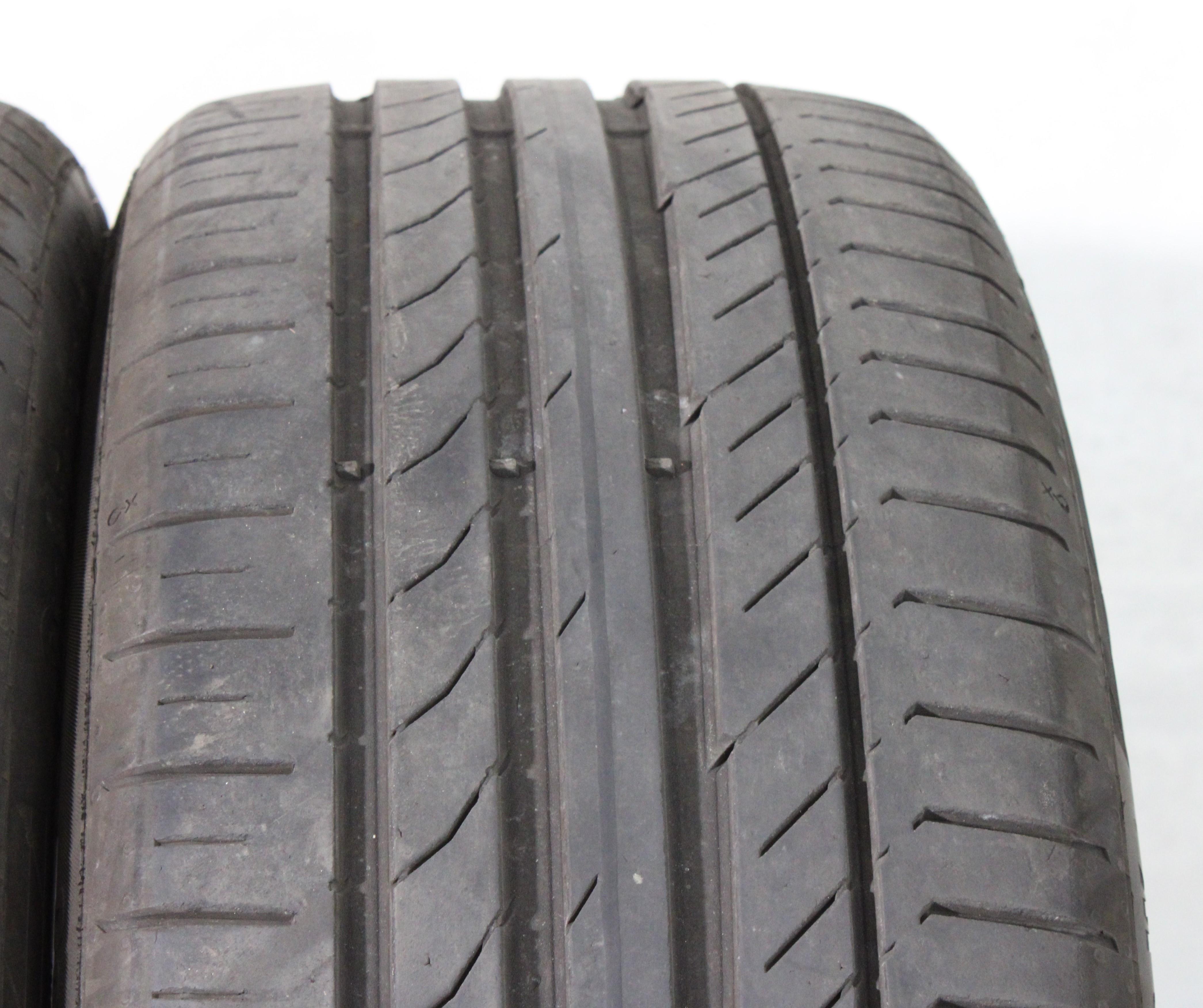2 pneus d'été Continental Sport Contact 5 225/45R19 92W, profondeur de sculpture 5-5,5 mm, année 2018