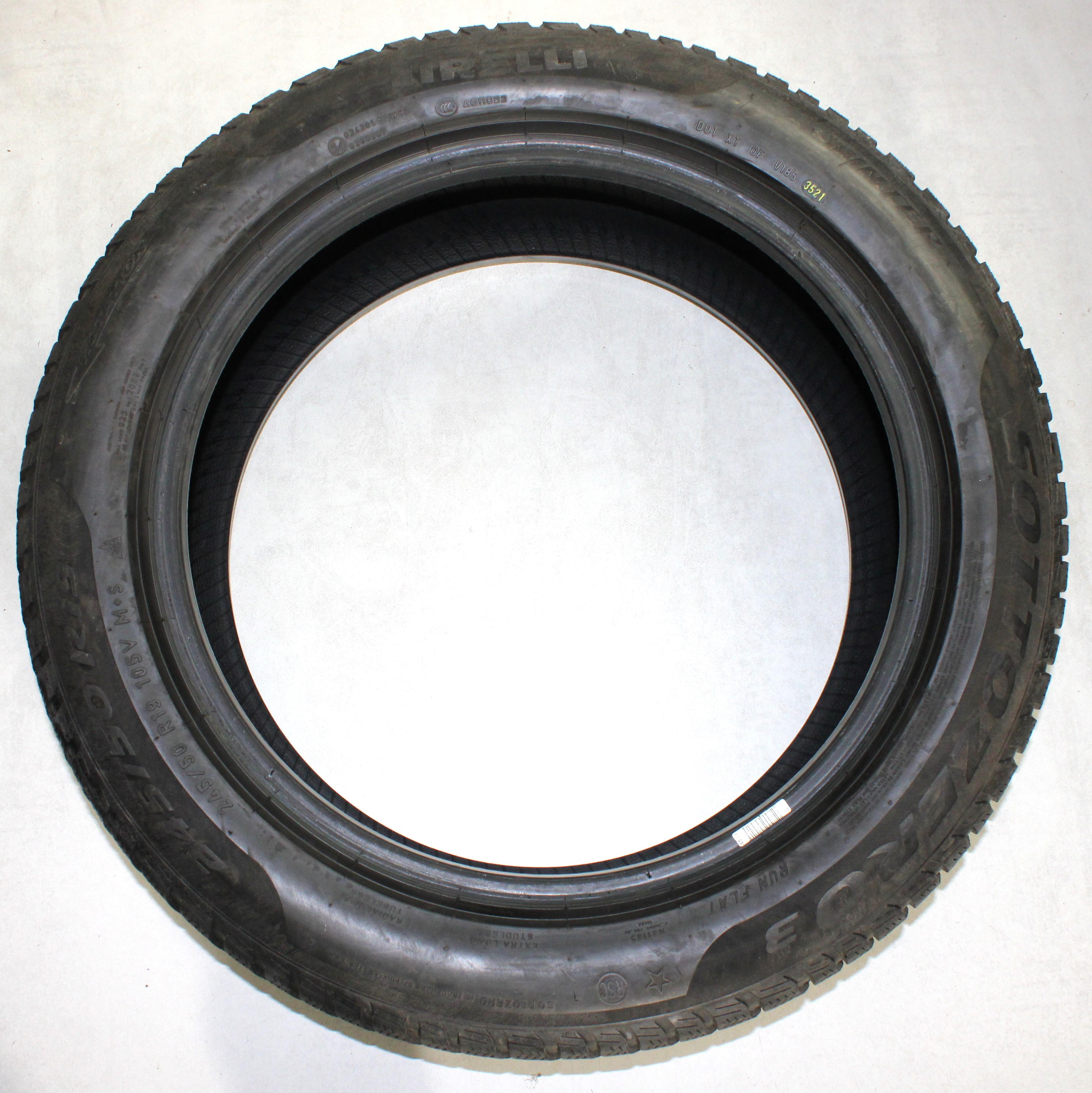 4 x 245/50R19 105V Winterreifen Pirelli Sottozero 3 * Runflat 6-6,5mm 2021