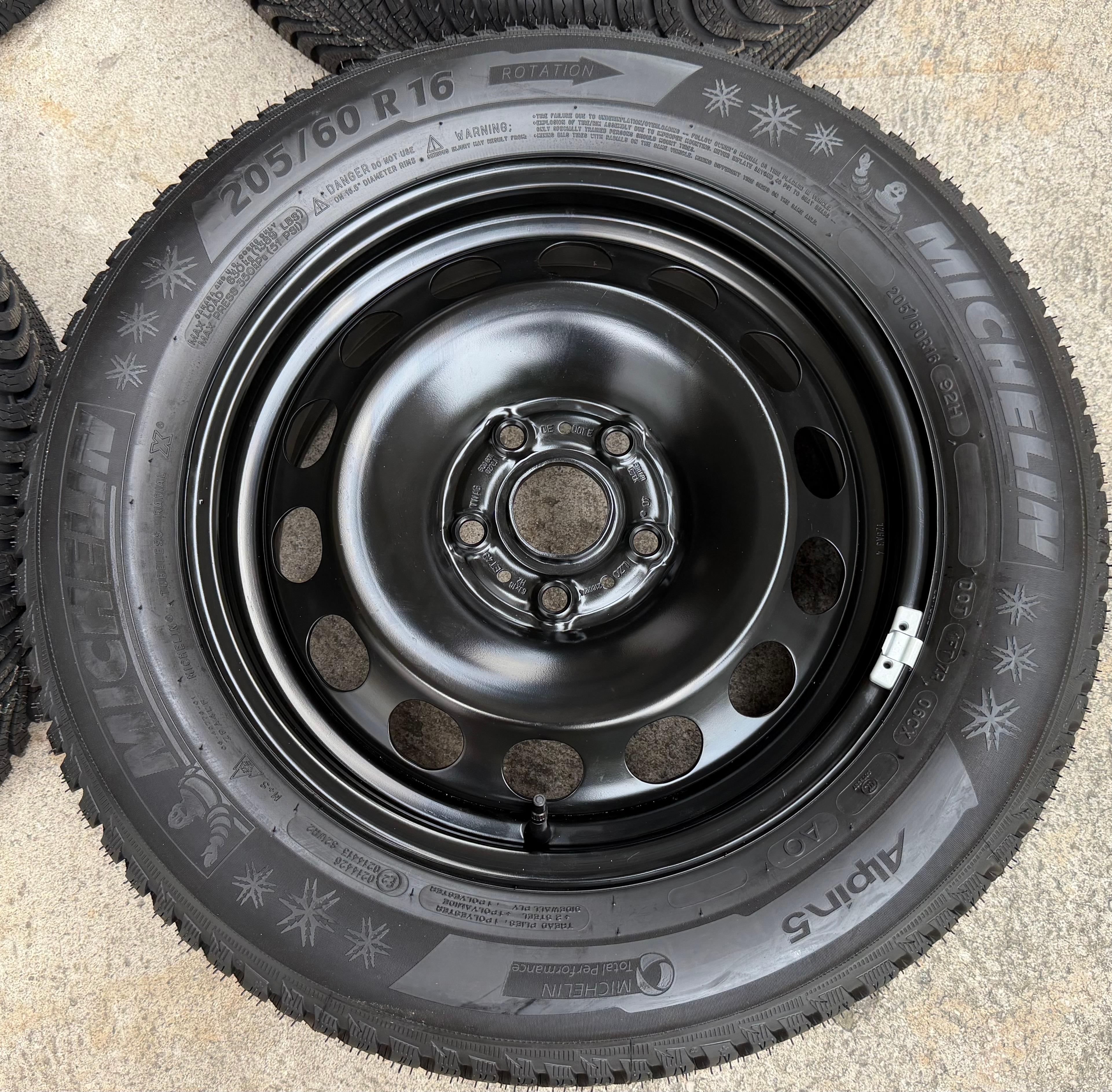 4 Winterräder Audi Q2 GA VW T-ROC A11 205/60R16 92H Michelin Alpin 5 Winterreifen
