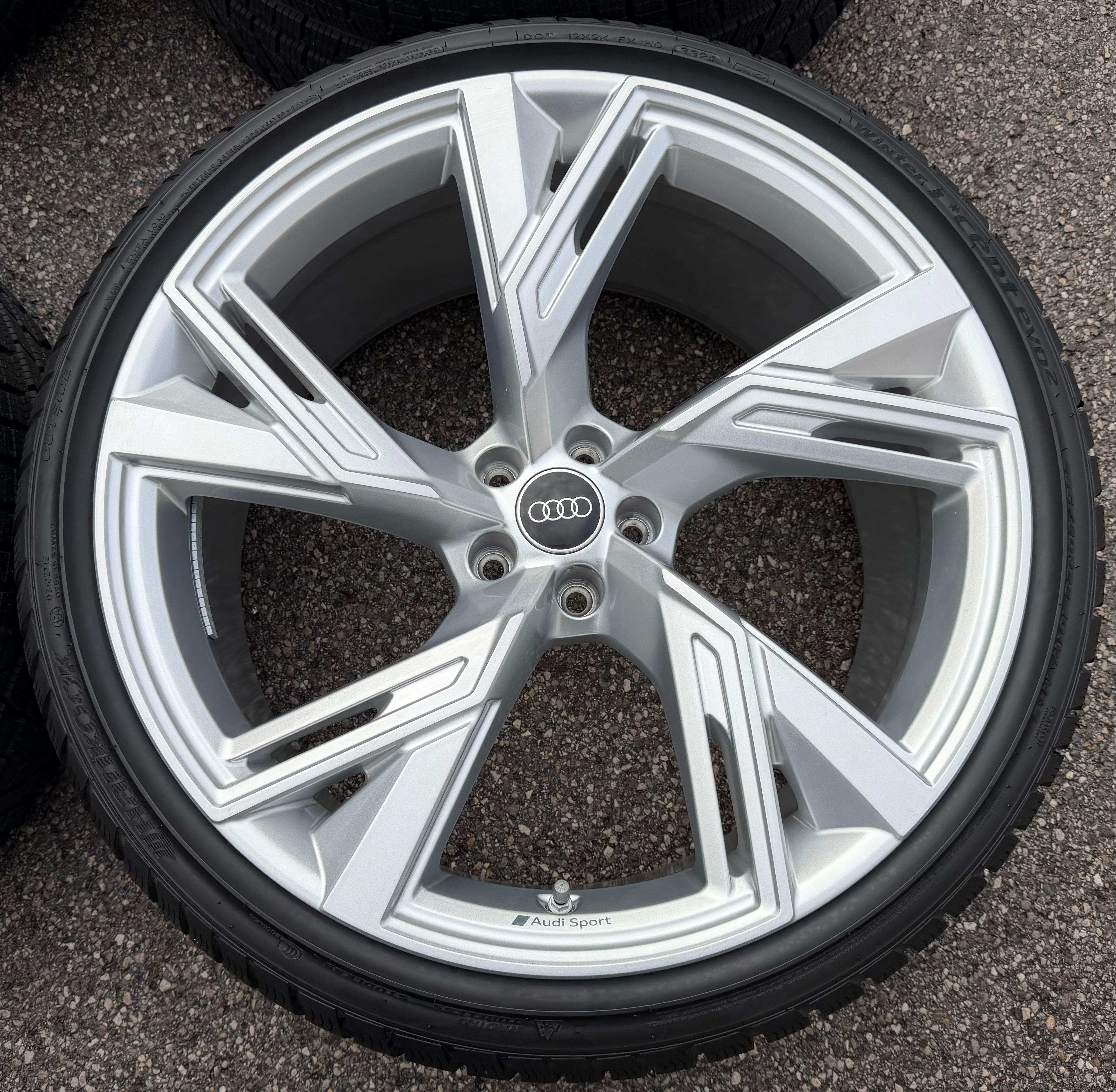 4 ruedas de invierno de aluminio originales de 22" para Audi RS6 4K RS7 4K0601025R 285/30R22 101W HANKOOK