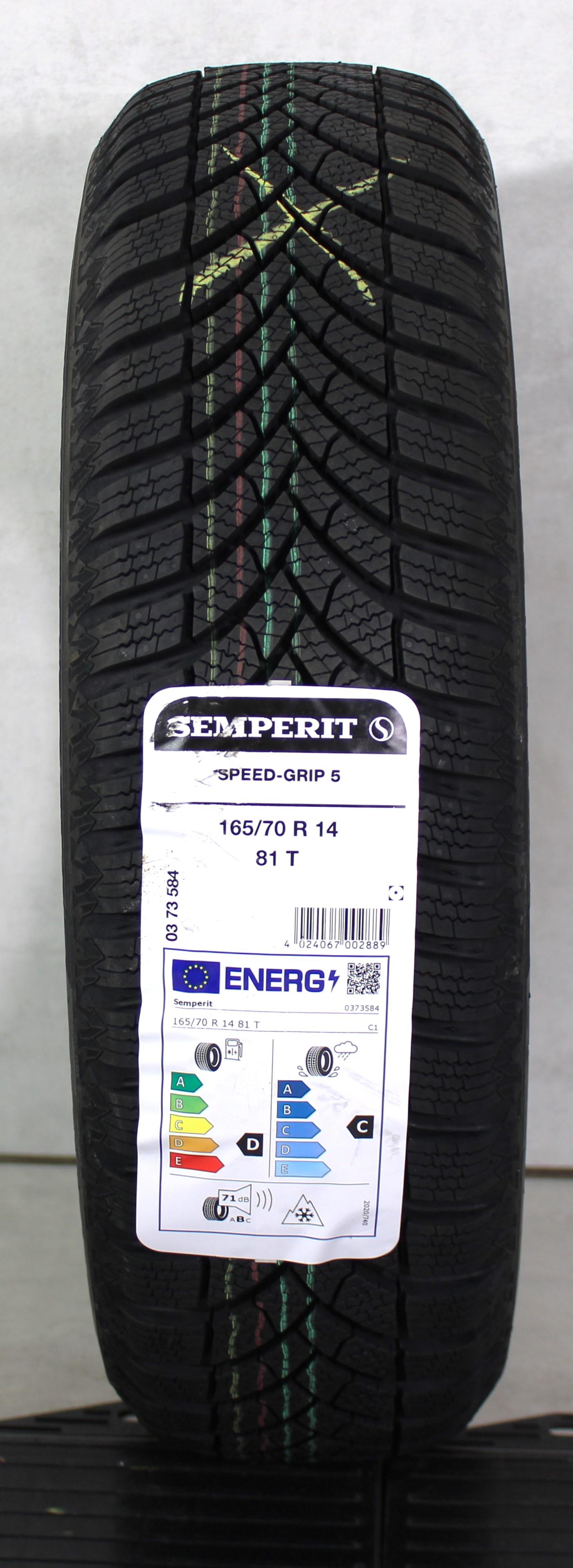 1 x 165/70R14 81T Winterreifen Semperit Speed-Grip 5 2024 NEU Freihaus
