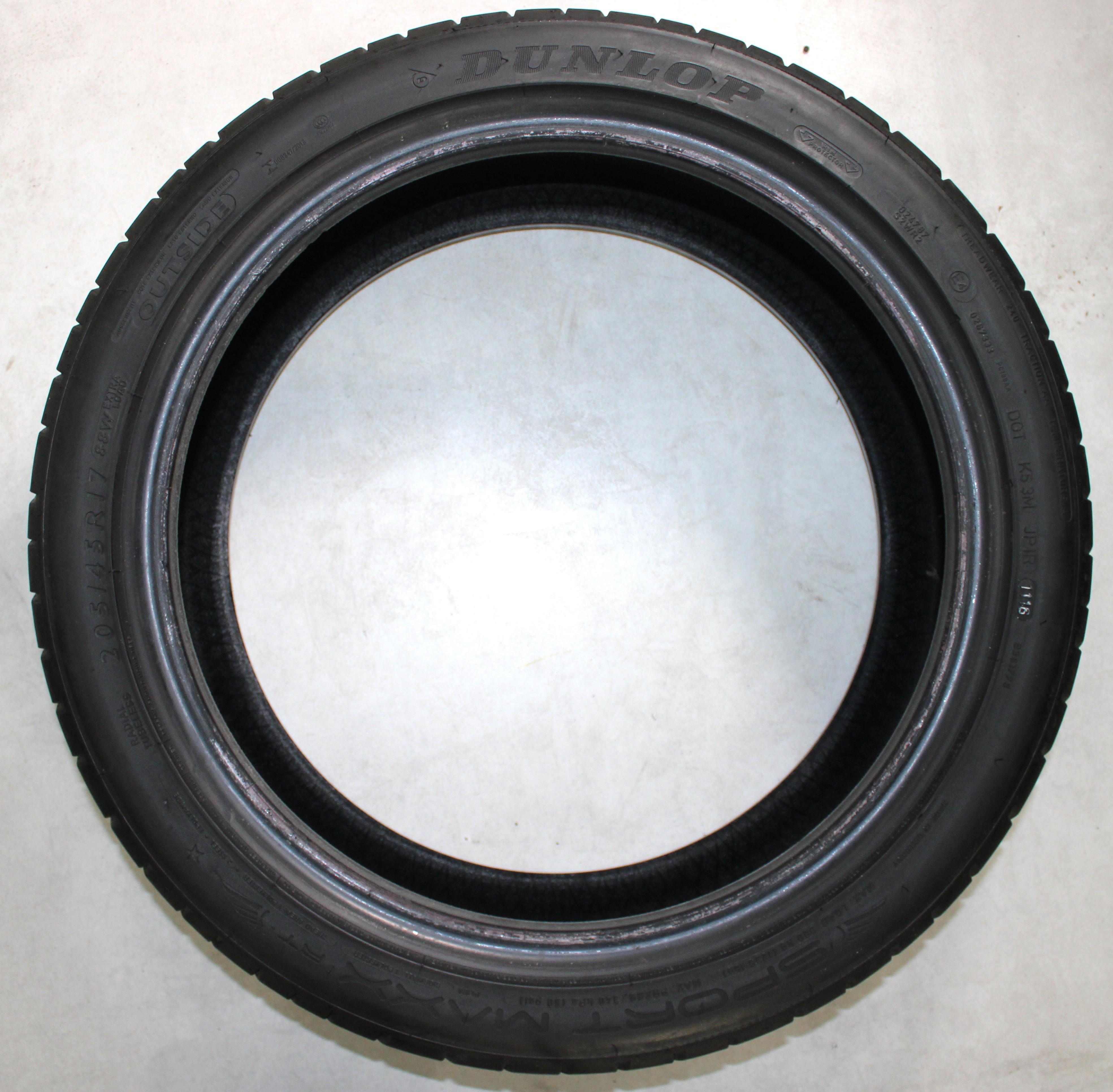 4 x 205/45R17 88W Sommerreifen Dunlop Sport Maxx RT 5-5,5mm 2016 *