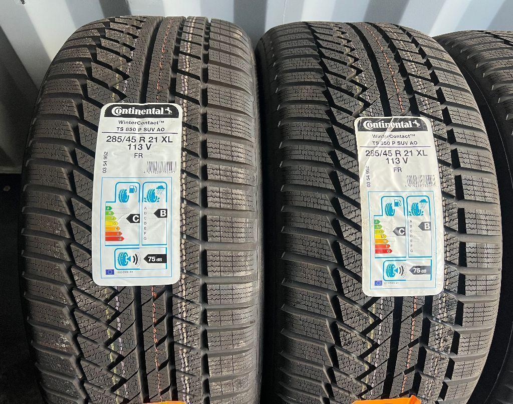 4 x 285/45R21 113V Pneumatici invernali Continental Winter Contact TS850P AO 2019 XL NUOVI