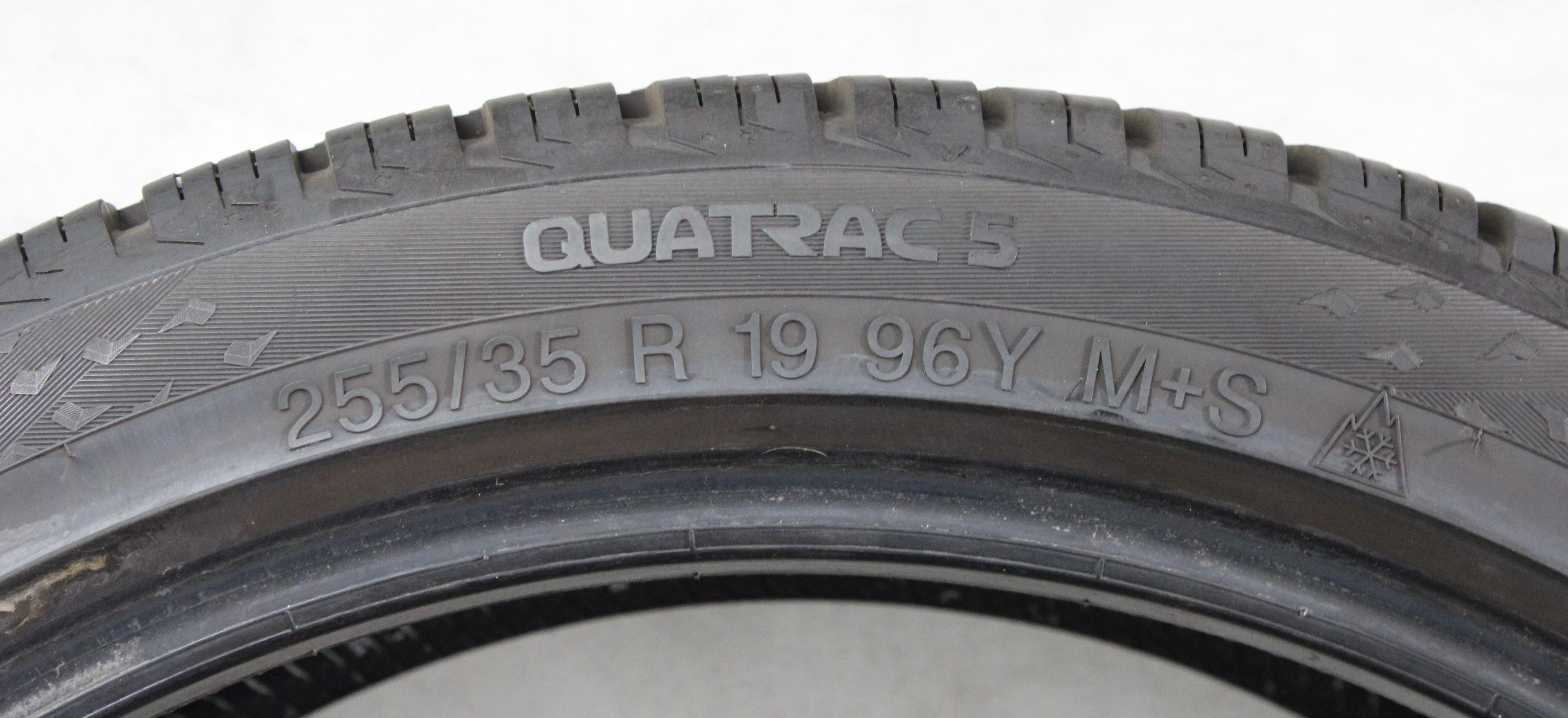 4 x 255/35R19 96Y pneus toutes saisons Vredestein Quatrac 5 2x6mm/2x7mm 2018 XL