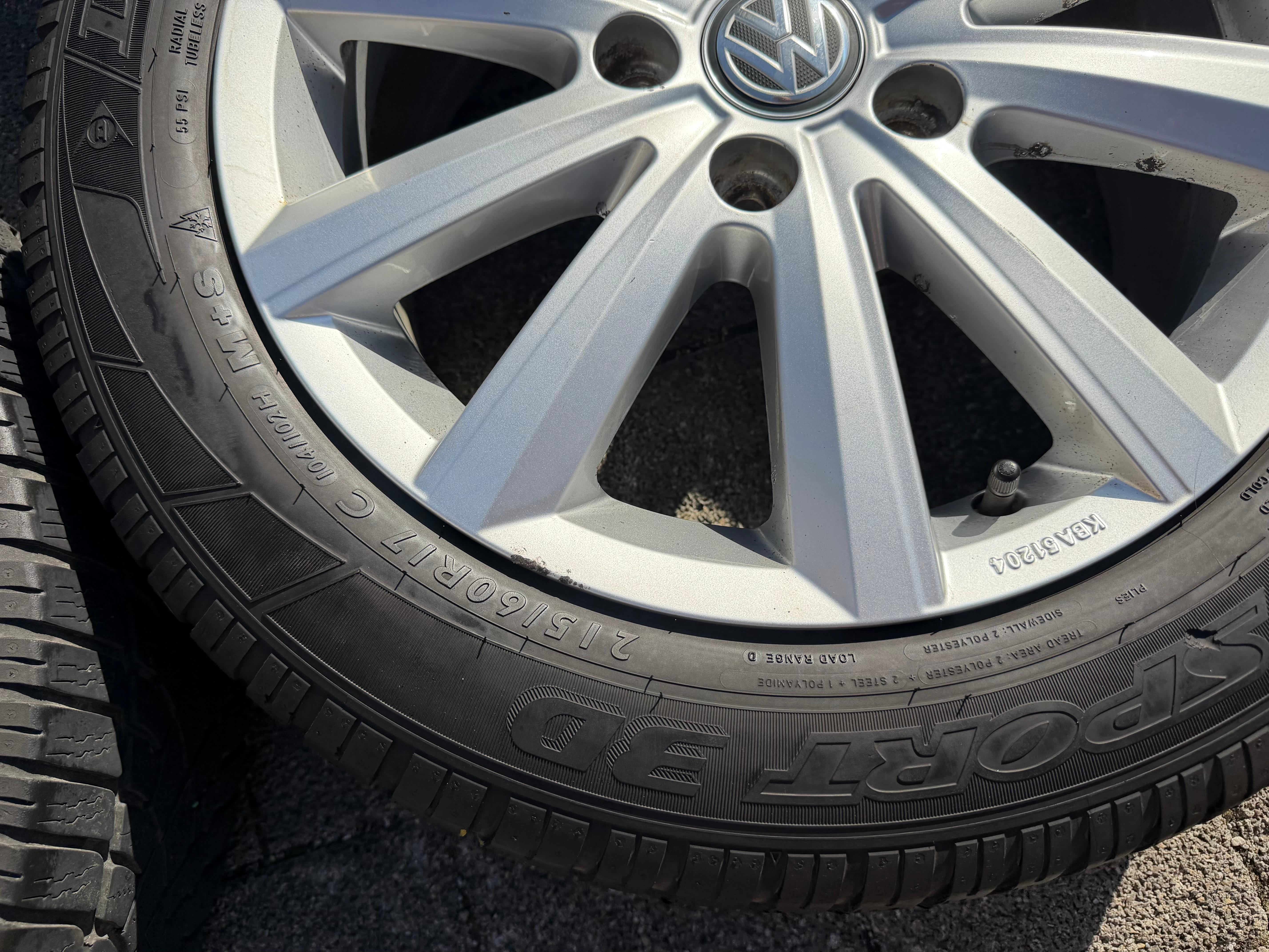 4 Original 17" Alufelgen VW BUS T5 T6 7x17 ET55 5x120 Merano 7E0071497A