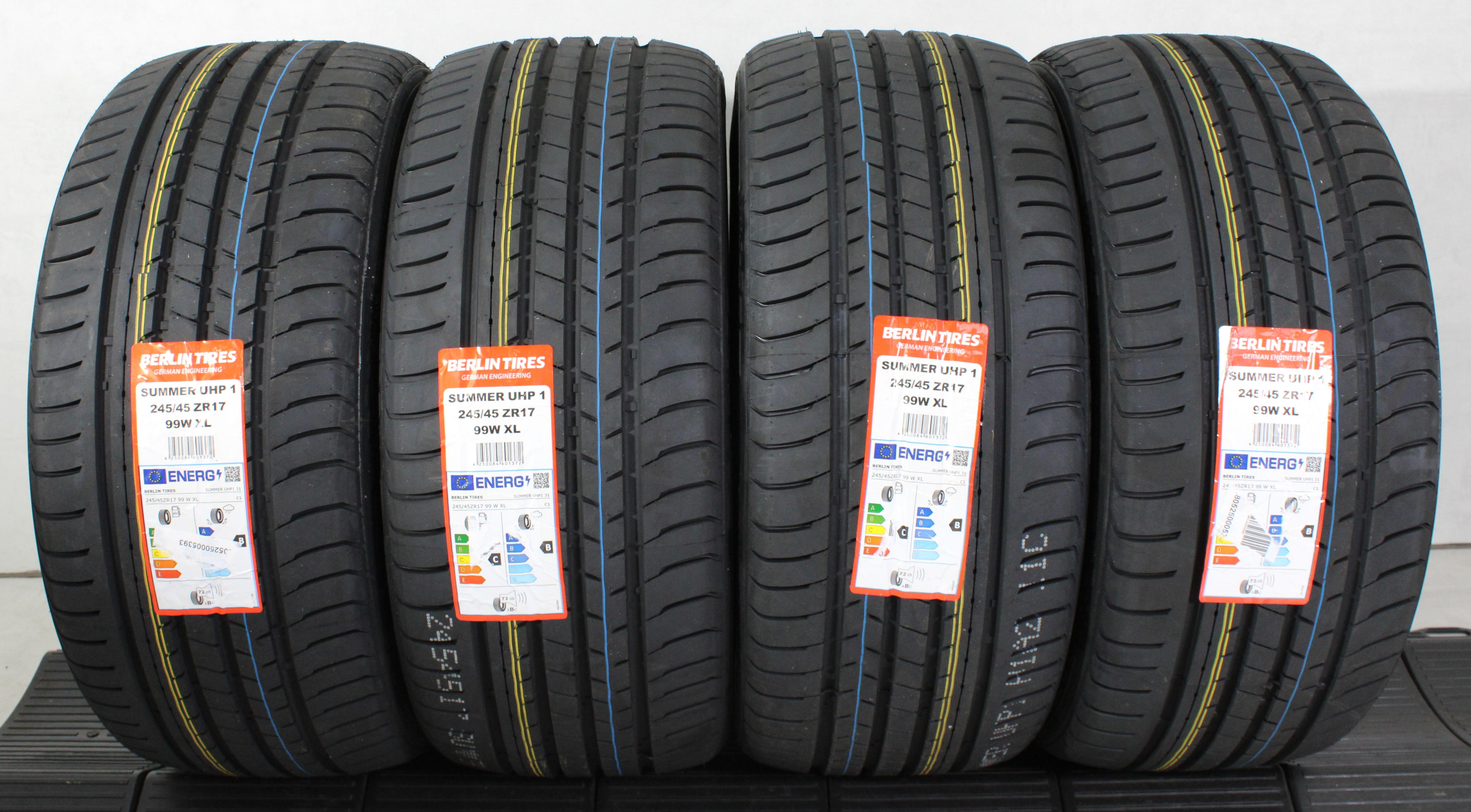 4 x 245/45R17 99W Sommerreifen Berlin Tires Summer UHP1 2025 XL NEU