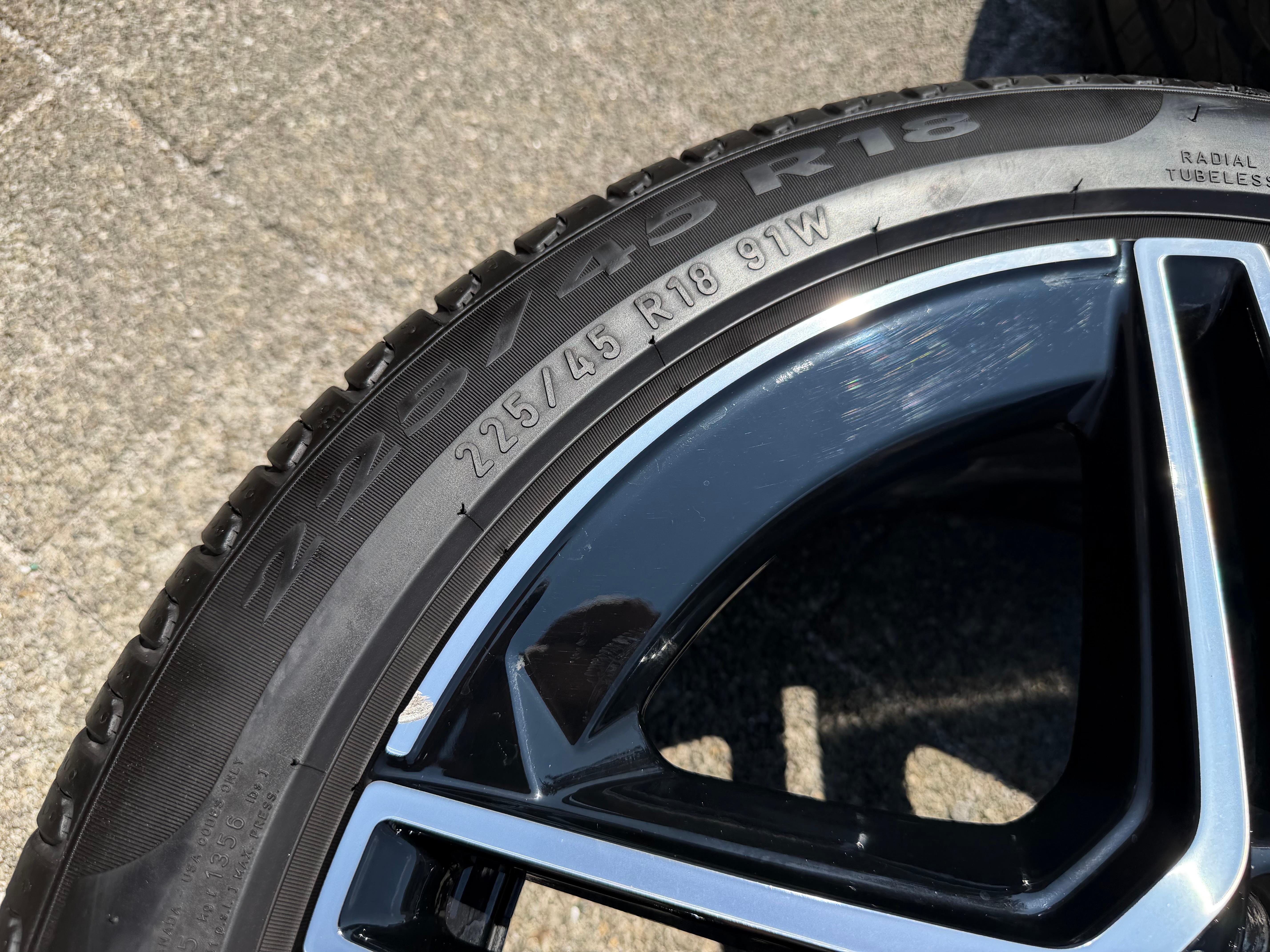 4 ORIGINAL 18" ALU SOMMERRÄDER AMG MERCEDES A-KLASSE W177 B-KLASSE W247 CLA W118 FREIHAUS