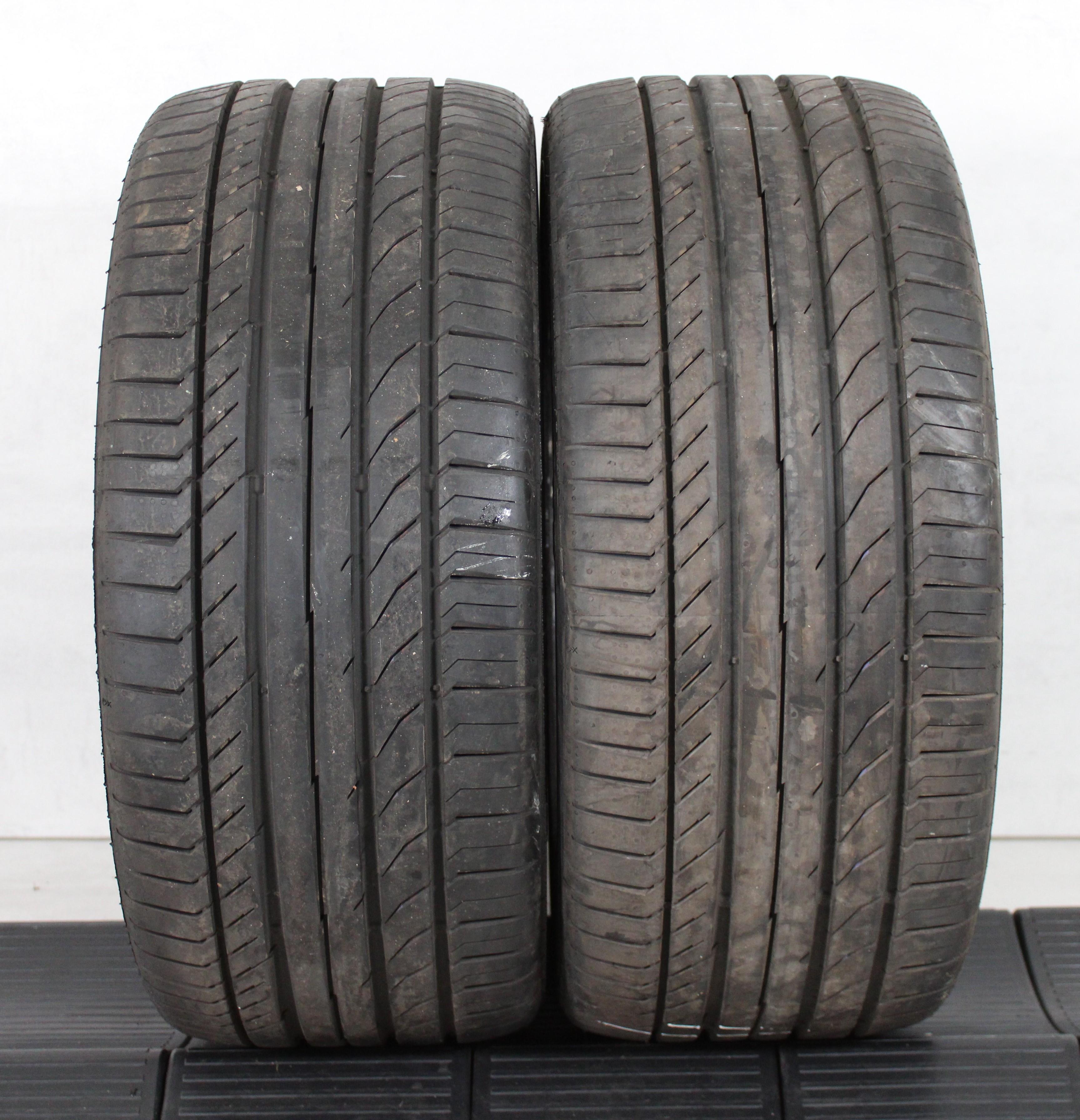 2 x 255/45R17 98W Sommerreifen Continental Sport Contact 5 SSR Runflat 7,5-8mm 2017 *