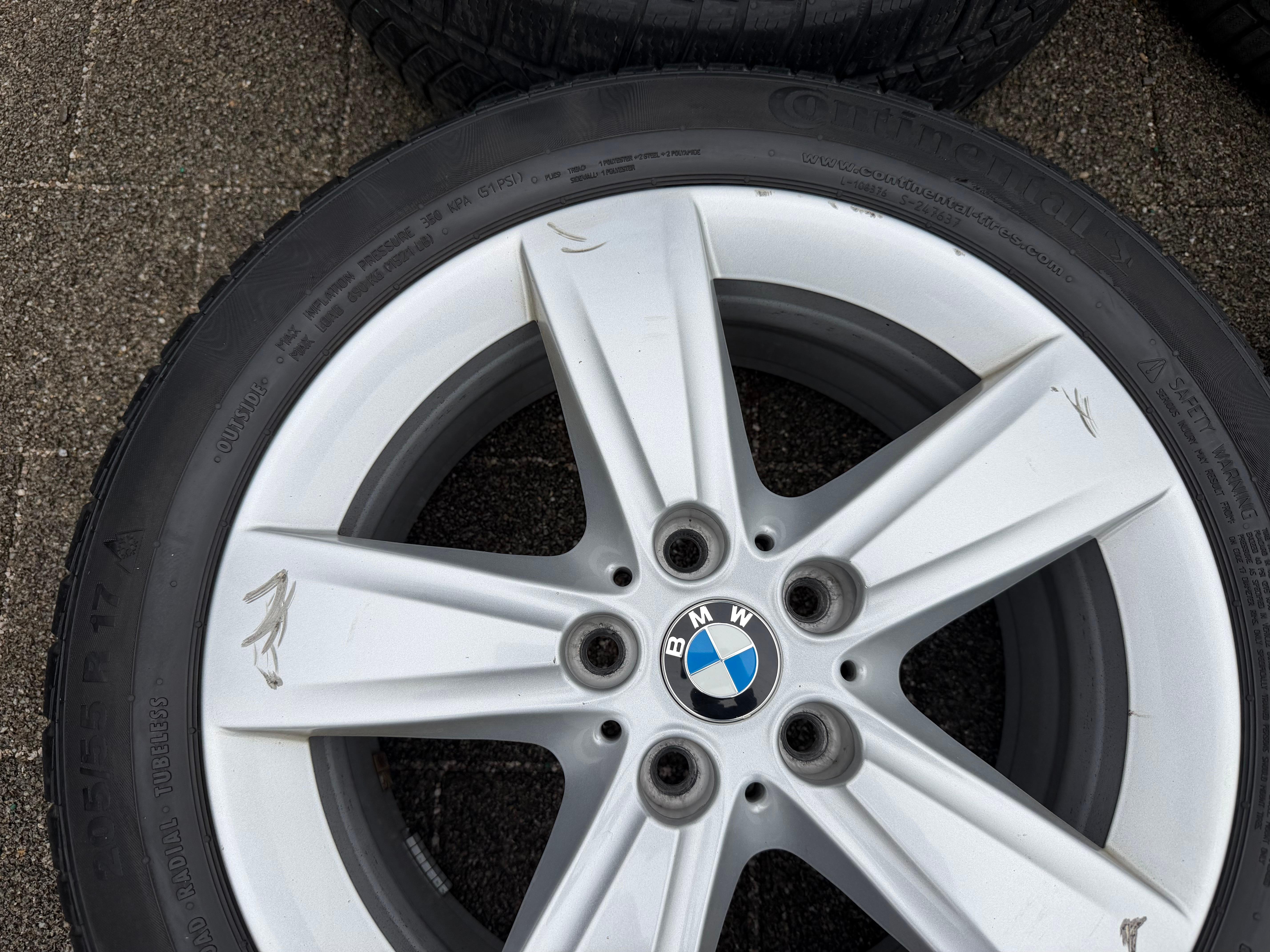 4 RUEDAS DE INVIERNO ORIGINALES DE ALEACIÓN DE 17" PARA BMW SERIE 2 ACTIVE TOURER F45 GRAND TOURER F46 6855087 NUEVAS, ENVÍO GRATUITO