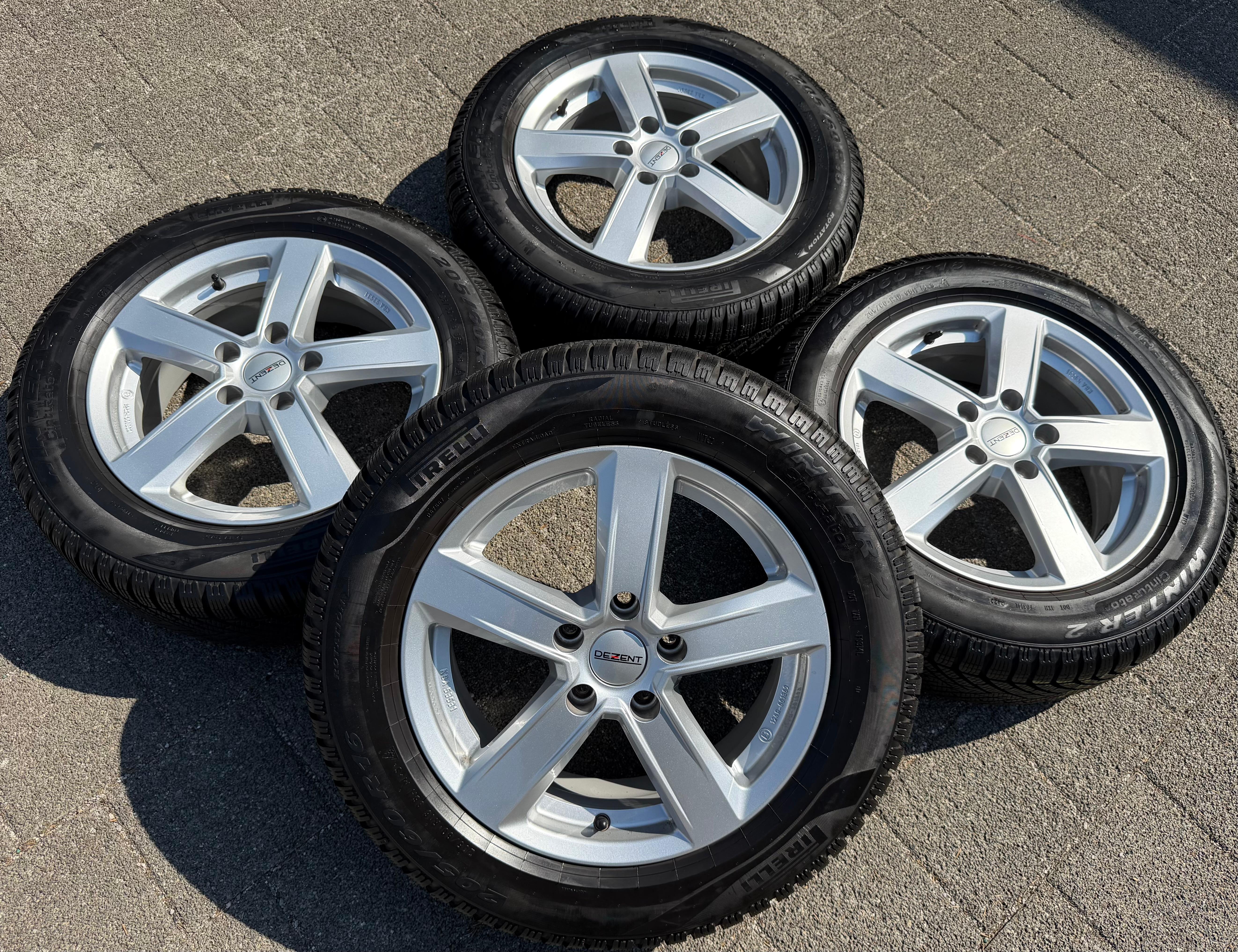 4 Alu Winterräder Audi Q2 VW T-Roc 205/60R16 96H Pirelli Winter FREIHAUS
