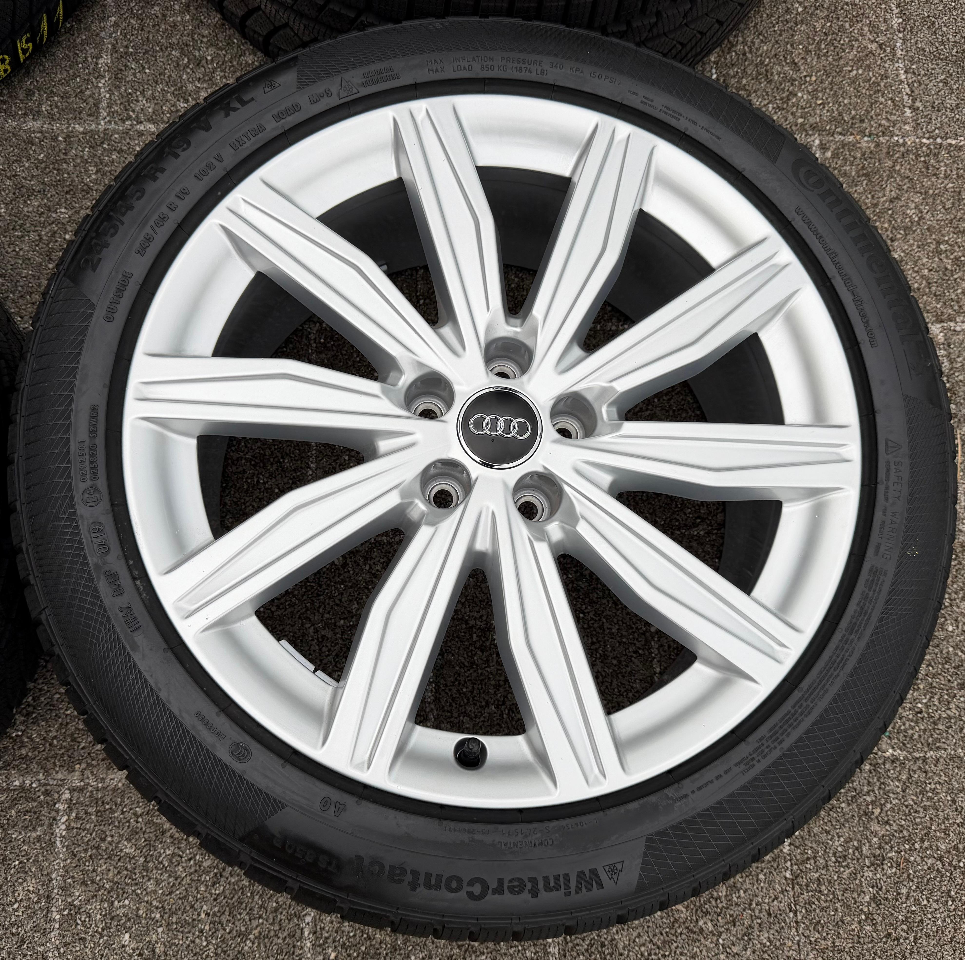 4 Original 19" Alu Winterräder Audi A6 S6 C8 4K 4K0601025M 245/45R19 102V RDKS
