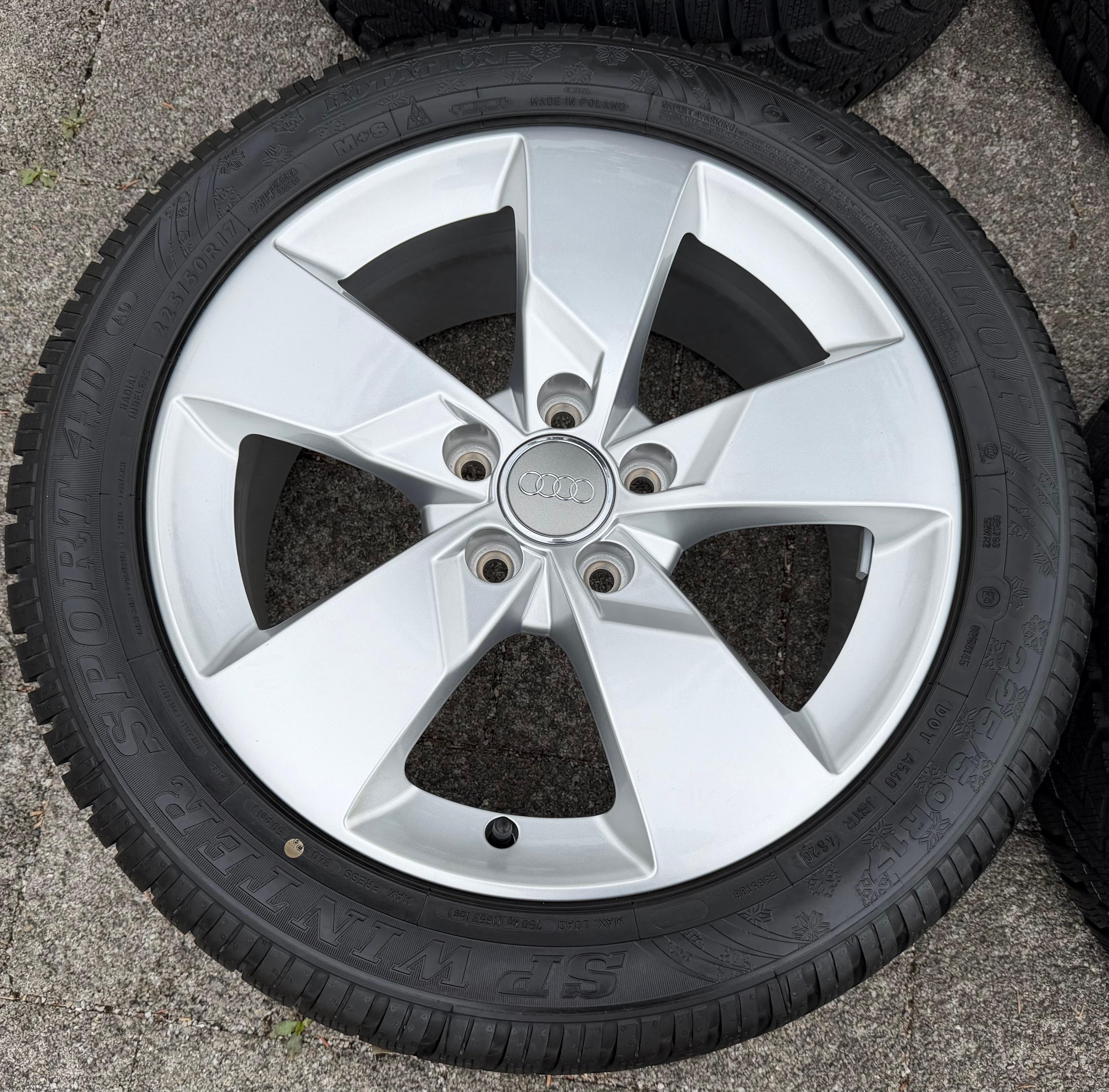 4 Orignal 17" Alu Winterräder Audi TT 8S 225/50R17 94H Dunlop 8S0601025J