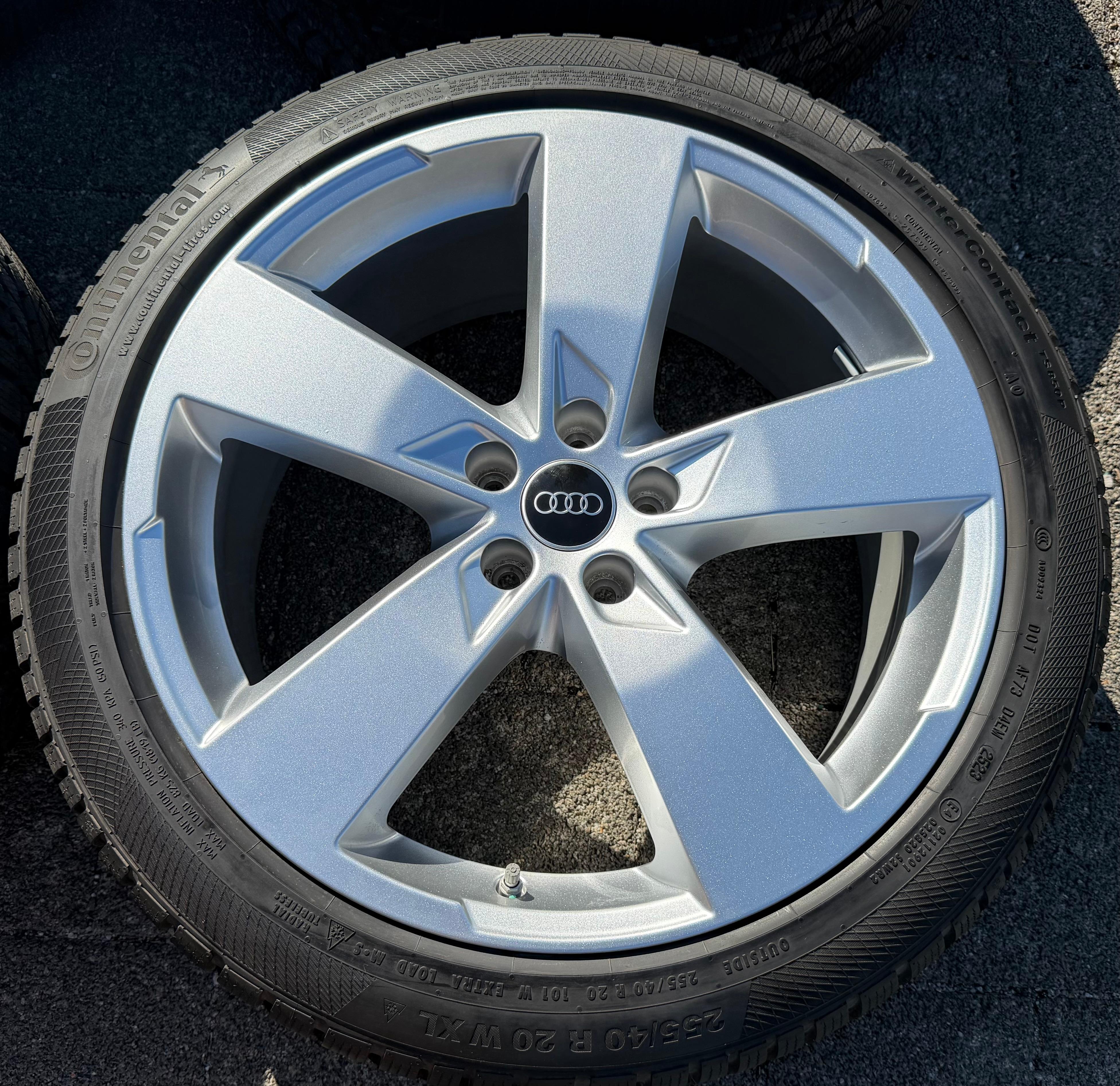 4 Original 20" Alu Winterräder Audi A6 S6 C8 F2 4K0601025K 2022 255/40R20 101W Continental