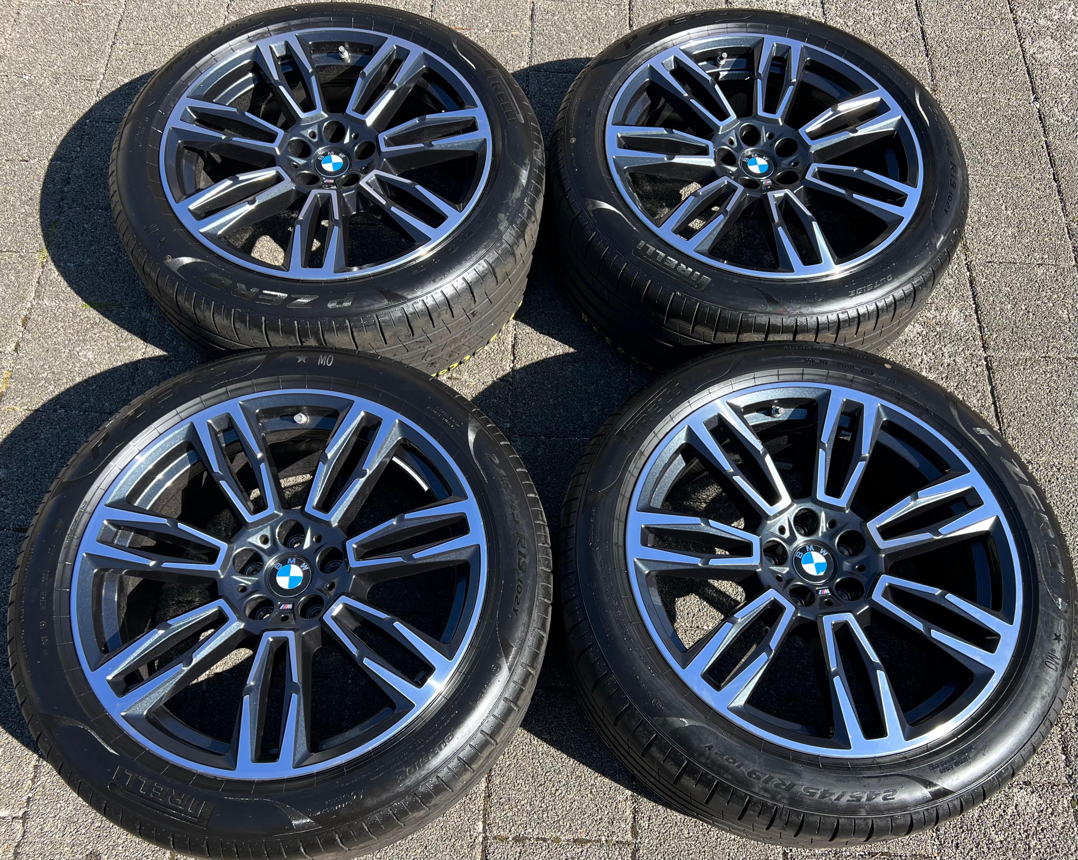 4 ORIGINAL 19" ALU SOMMERRÄDER BMW 5ER REIHE i5 G60 G61 STYLIN M935 PIRELLI 2023 FREIHAUS