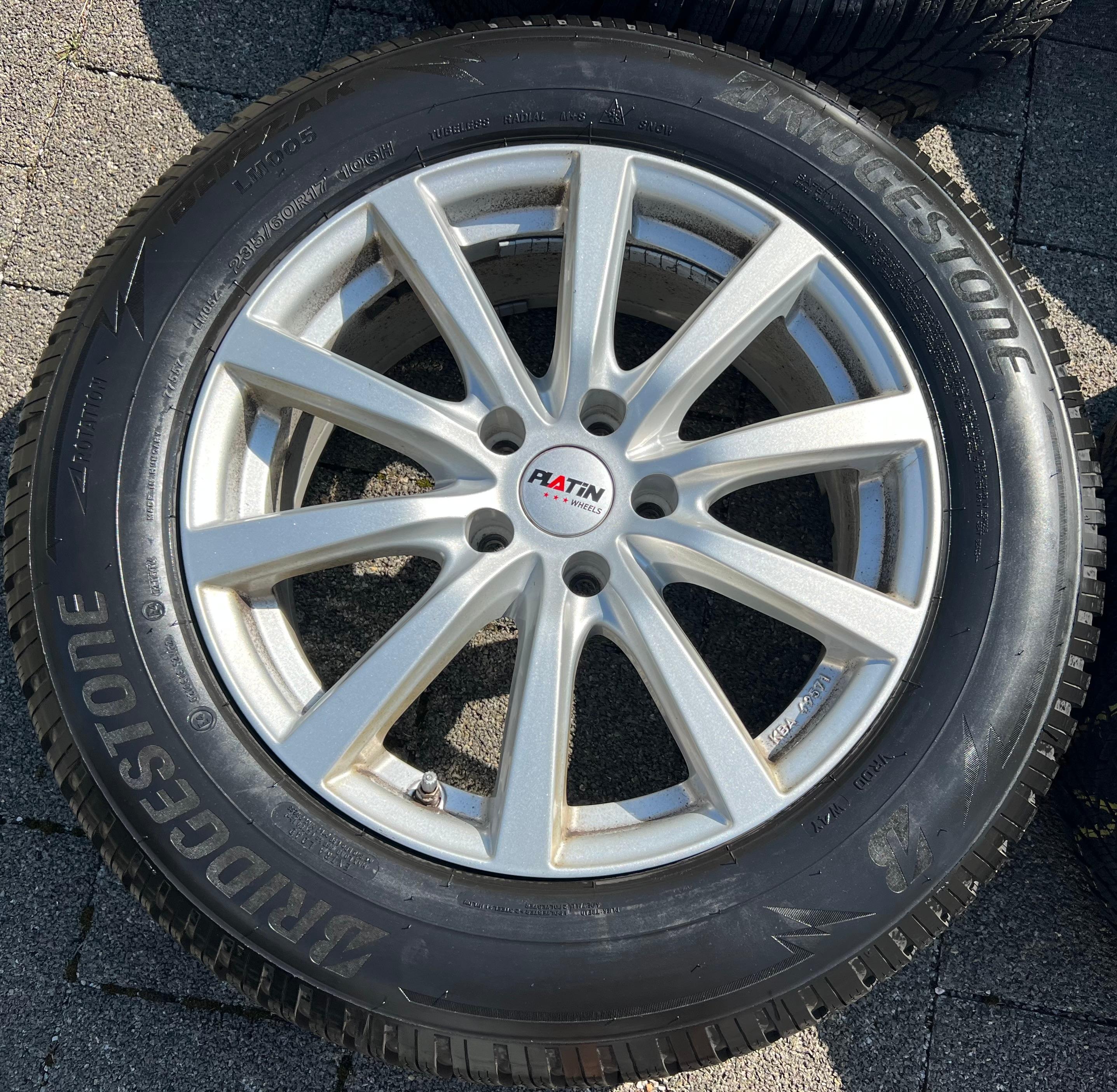 4 ROUES D'HIVER ALU 17" MERCEDES GLC X204 X253 AUDI A8 4H 235/60R17 106H RDKS TOP